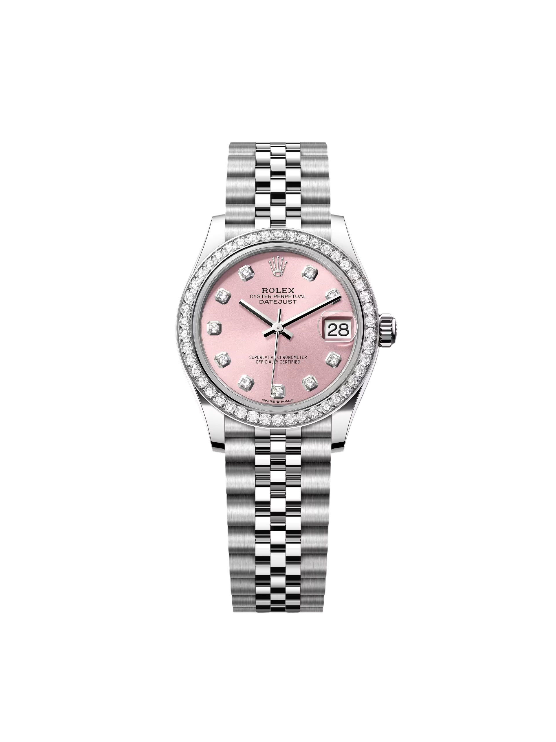 【Free Shipping】【Super Clone】RLX Datejust m278384RBR-0035/0036 Pink 31mm Dial Oyster Watch