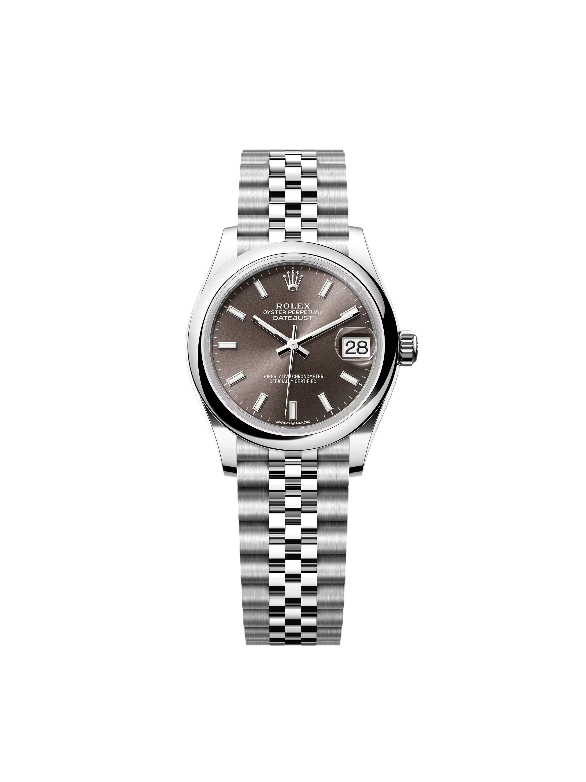 【Free Shipping】【Super Clone】RLX Datejust m278240-0009/0010 31mm Dark Grey Domed Bezel Oyster Oystersteel