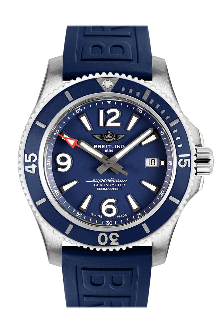【Free Shipping】【Super Clone】Breitling Superocean 44 Blue Rubber A17367D81 C1S1