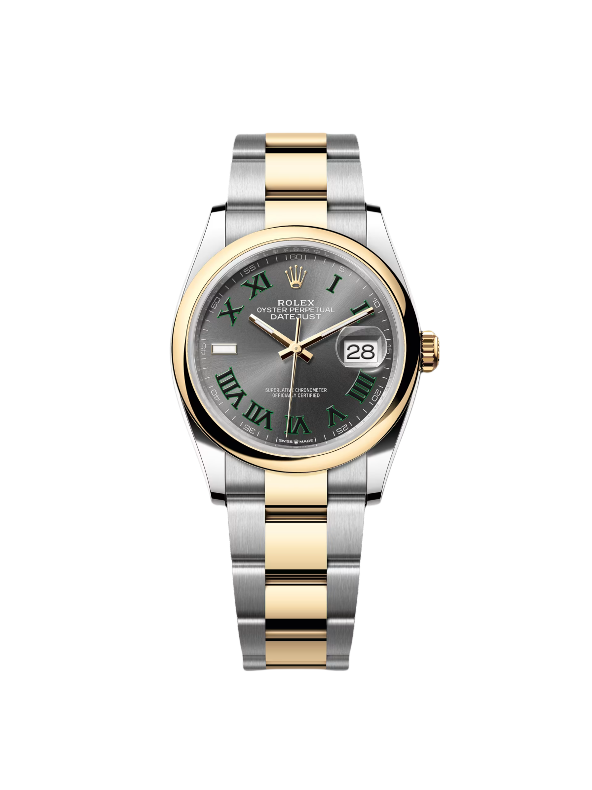 【Free Shipping】【Super Clone】RLX  Datejust 36mm 126203 Slate Dial 36mm Domed Bezel Oyster Bracelet