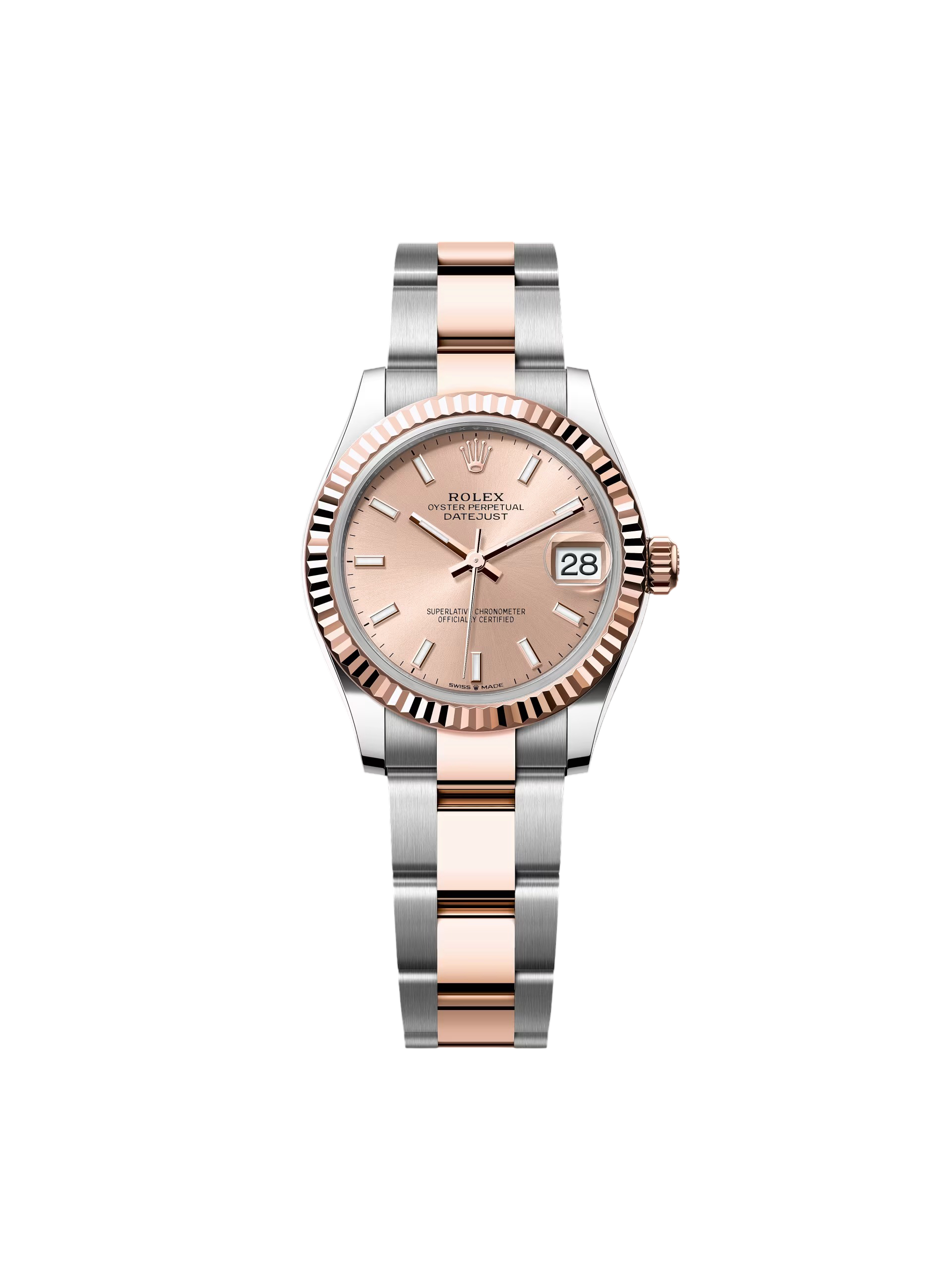 【Free Shipping】【Super Clone】RLX Datejust m278271-0009/0010 Rose 31mm Dial Oyster Bracelet Watch