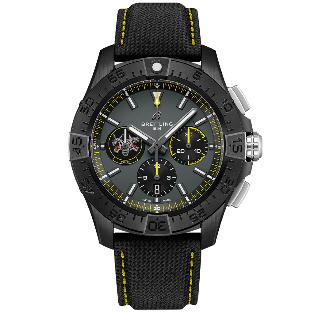 【Free Shipping】【Super Clone】Avenger B01 Chronograph 44 Night Mission USN Bloodhounds SB01472A1B1X1
