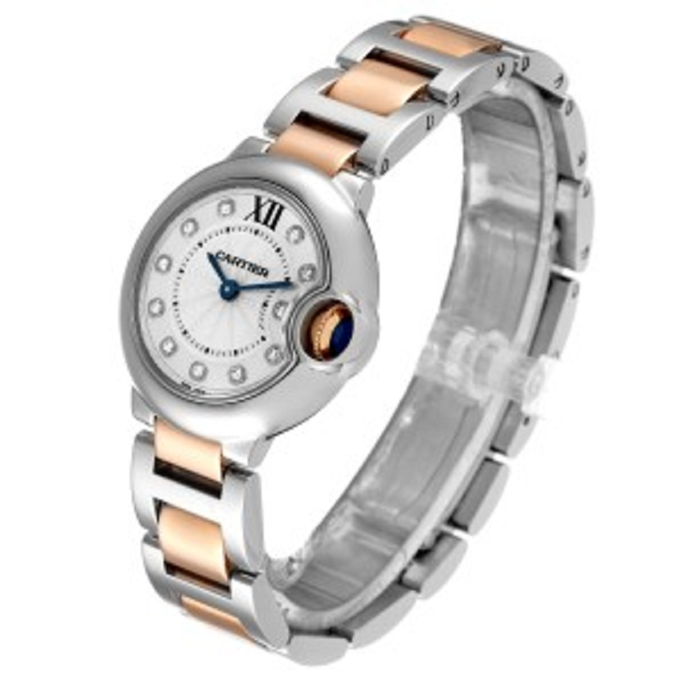【Free Shipping】【Super Clone】BALLON BLEU Rose Gold Mix Diamond Dial 36mm