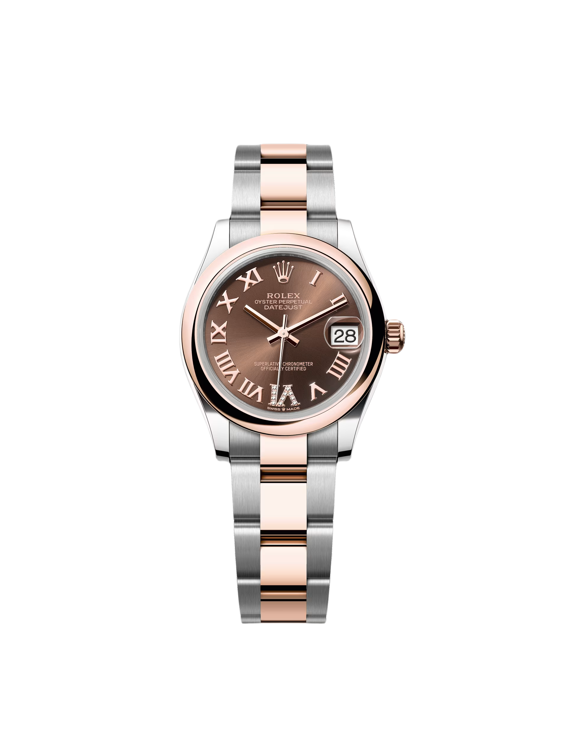 【Free Shipping】【Super Clone】RLX Datejust m278241-0003/0004 Chocolate 31mm Dial Oyster Bracelet Watch