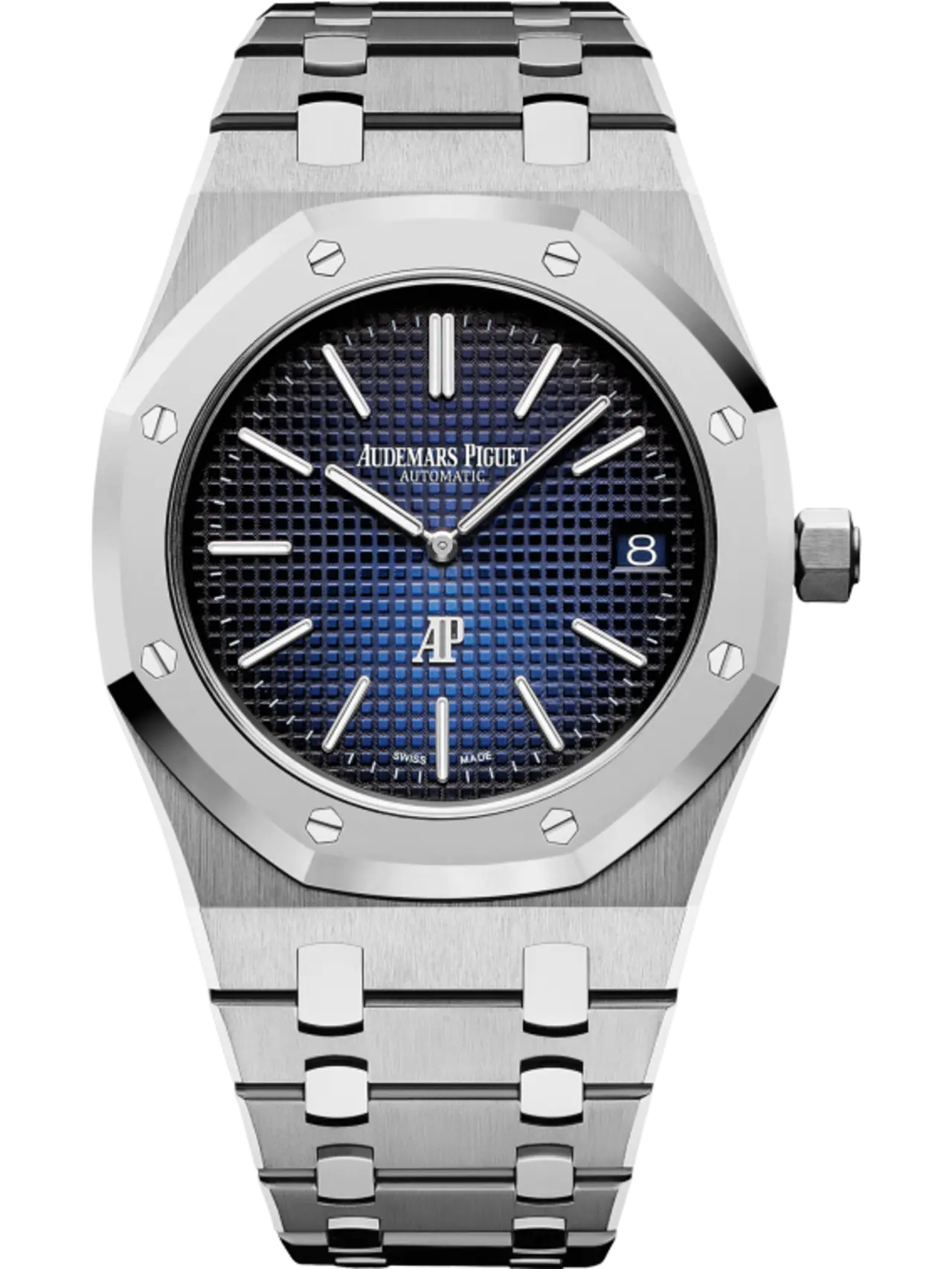 【Free Shipping】【Super Clone】A&P ROYAL OAK “JUMBO” Smoked Blue Dial 39mm