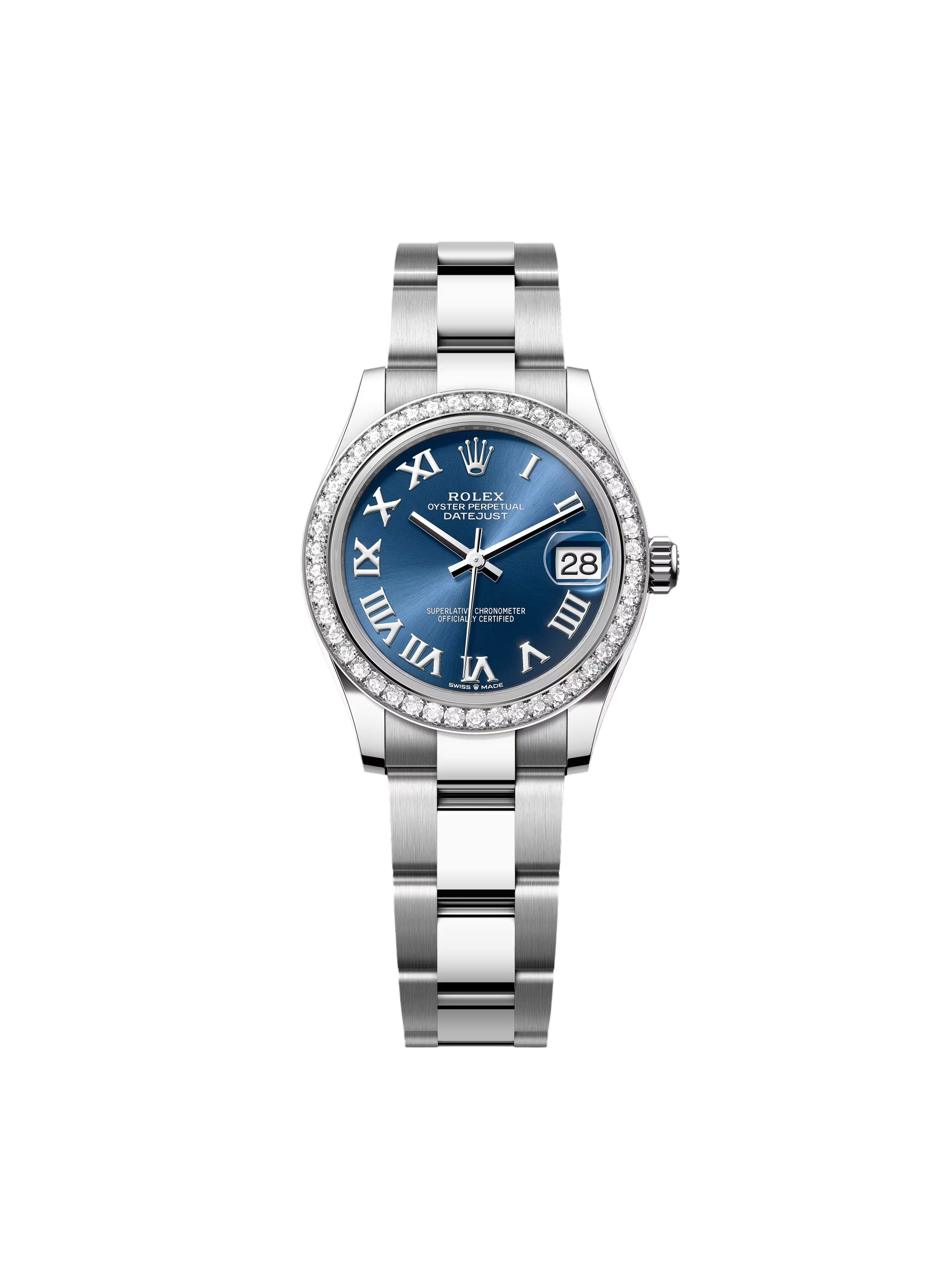 【Free Shipping】【Super Clone】RLX Datejust m278384RBR-0037/0038 Bright Blue 31mm Dial Oyster Watch