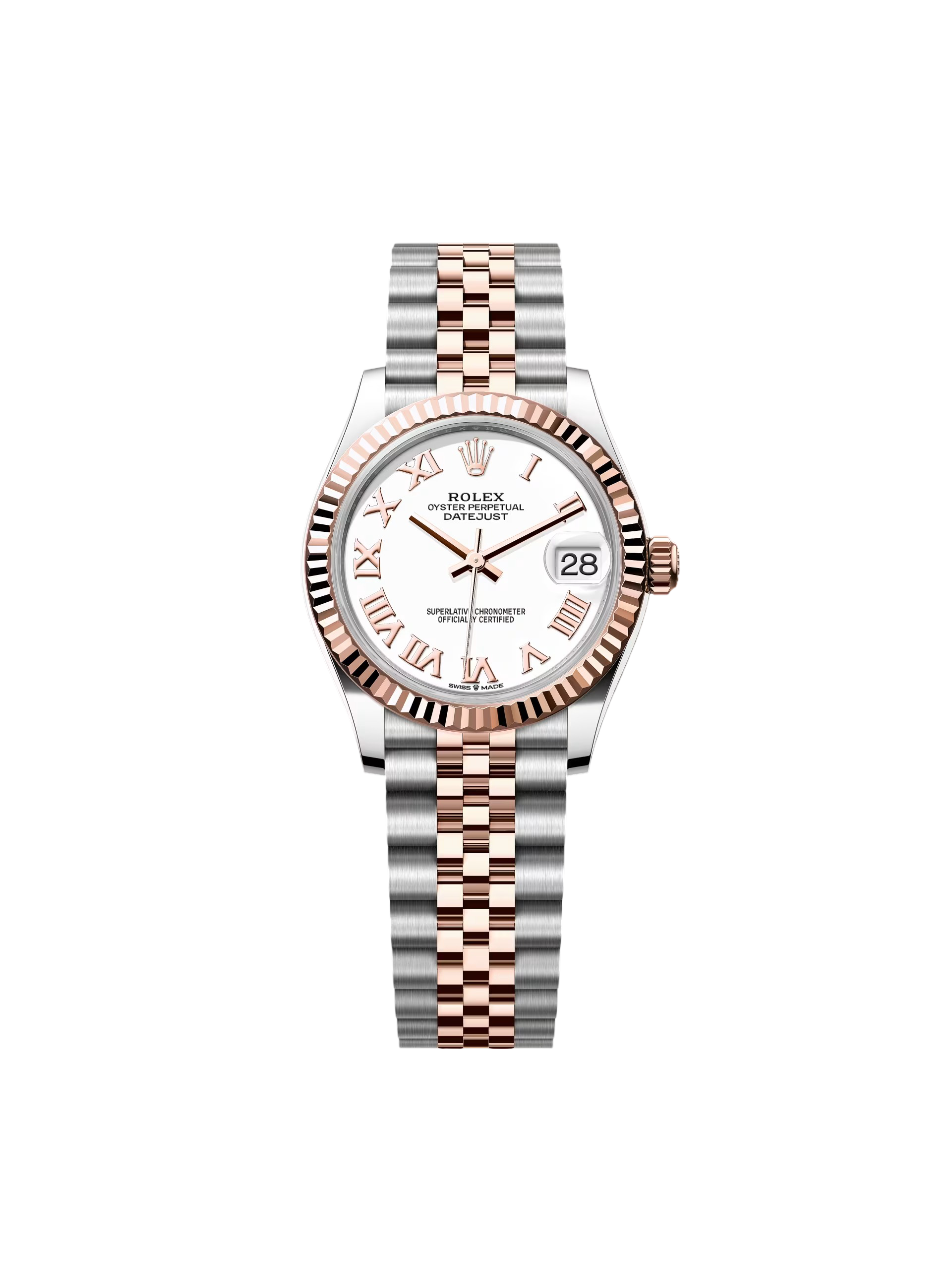 【Free Shipping】【Super Clone】RLX Datejust m278271-0001/0002 White 31mm Dial Oyster Bracelet Watch
