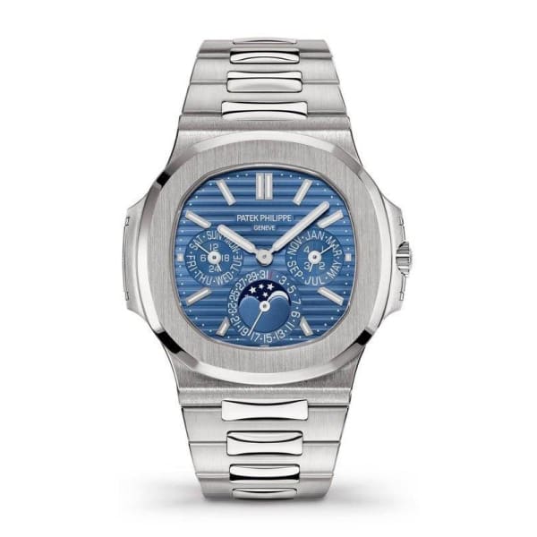 【Free Shipping】【Super Clone】Patek Philippe Nautilus White Gold 5740-1G-001 with Blue Sunburst dial