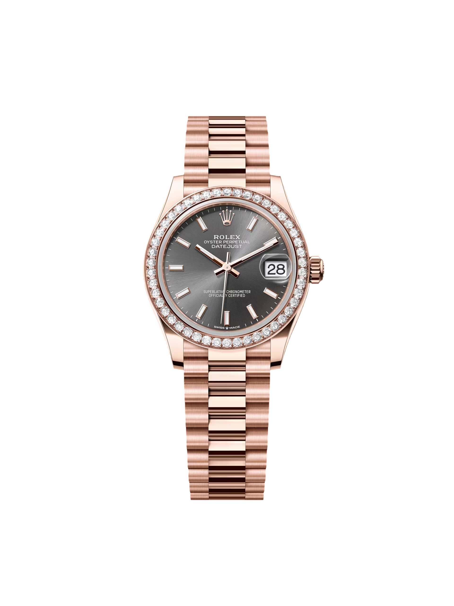 【Free Shipping】【Super Clone】RLX Datejust m278285RBR-0021 Slate Dial 31mm