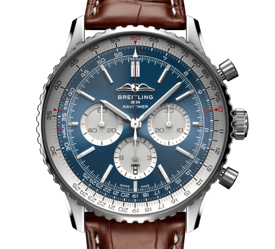 【Free Shipping】【Super Clone】Breitling AB0137211C1P1 Navitimer B01 Blue Dial