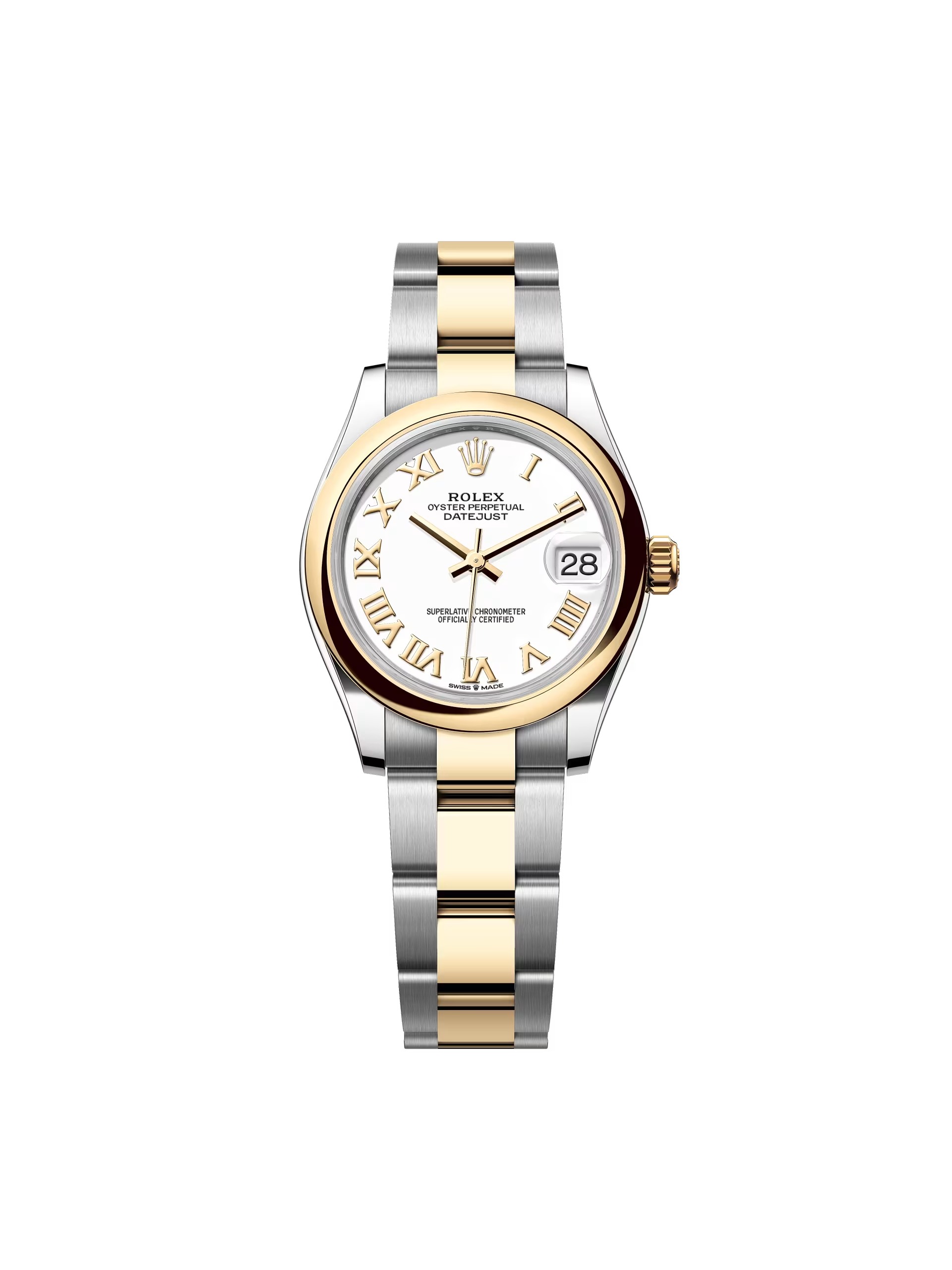 【Free Shipping】【Super Clone】RLX Datejust m278243-0001/0002 31mm White Dial Yellow Rolesor Oyster Watch
