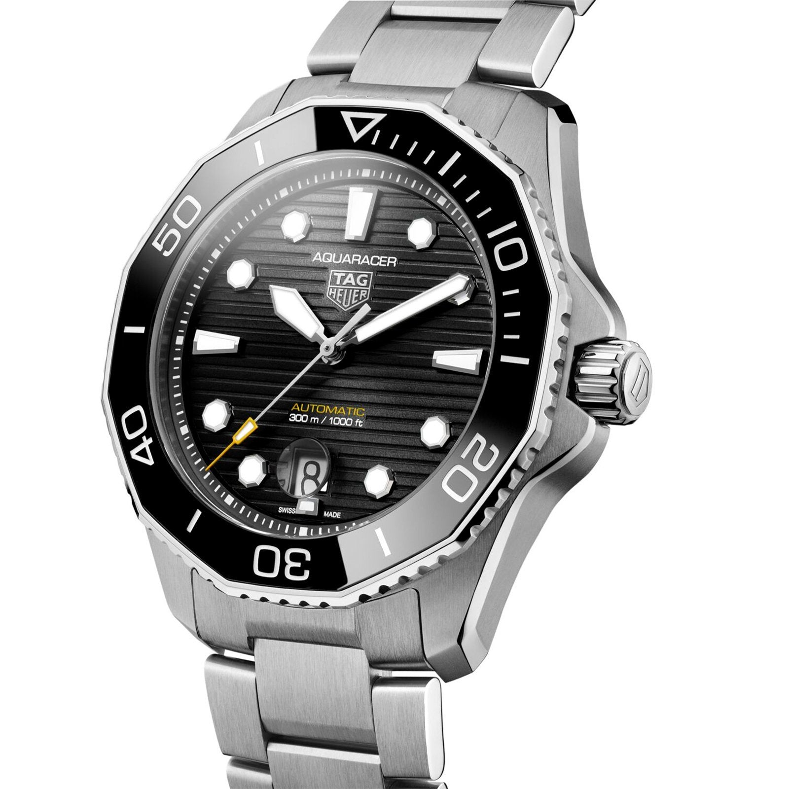 【Free Shipping】【Super Clone】【Top replica】TAG Heuer Aquaracer Calibre 5 Automatic Mens Black Steel Watch