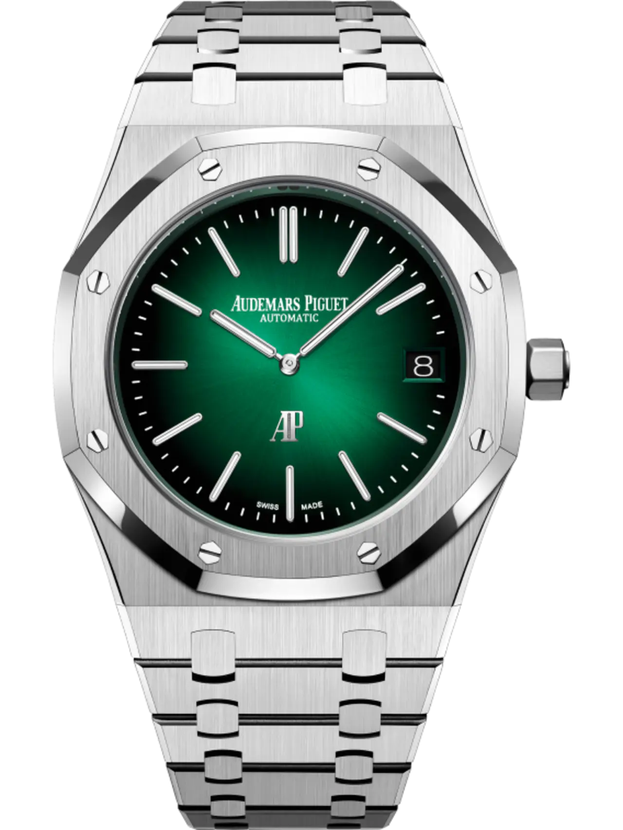 【Free Shipping】【Super Clone】A&P ROYAL OAK “JUMBO” Smoked Green Dial 39mm