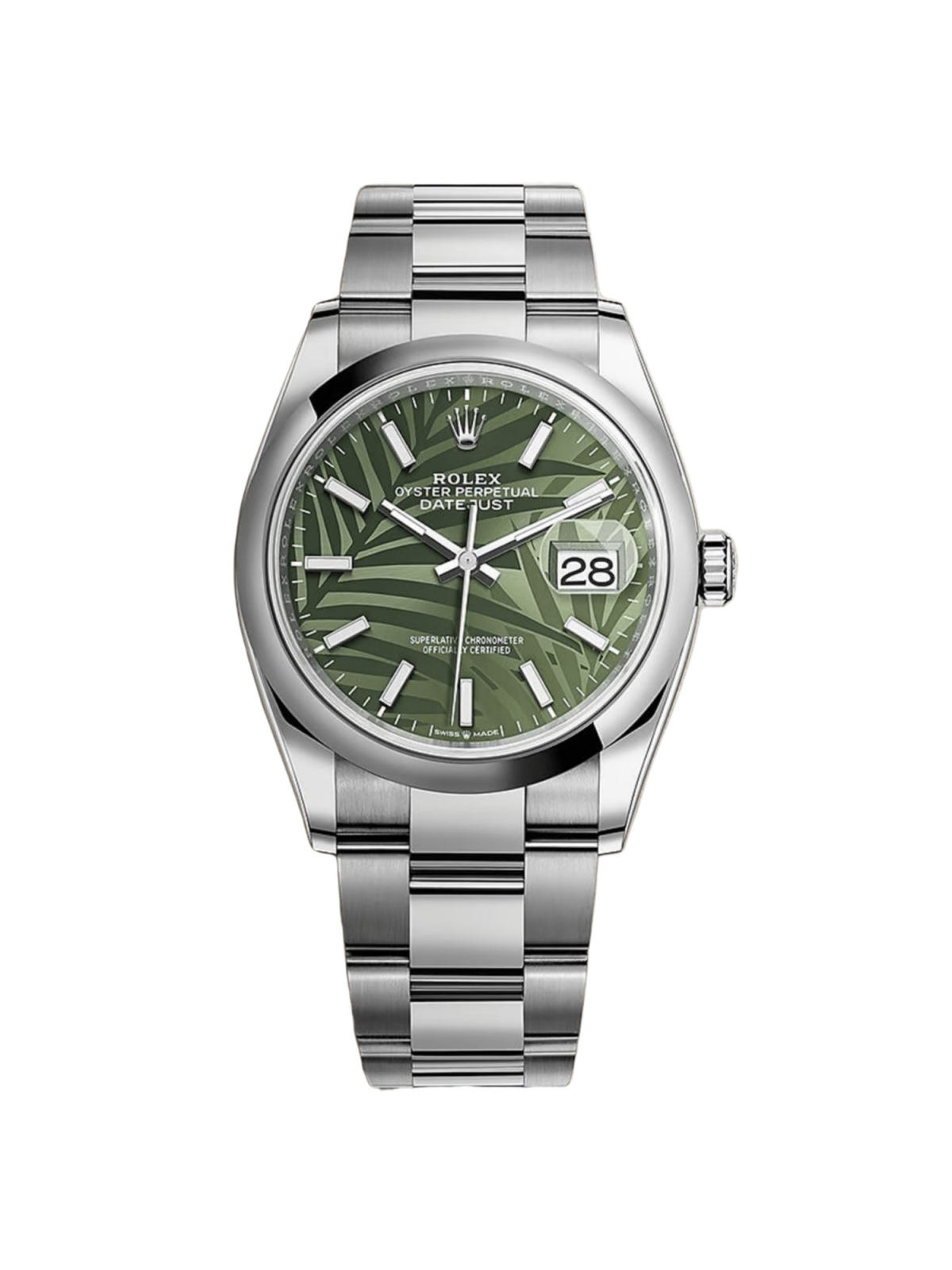 【Free Shipping】【Super Clone】RLX  Datejust 36mm 126200 Green Dial Watch