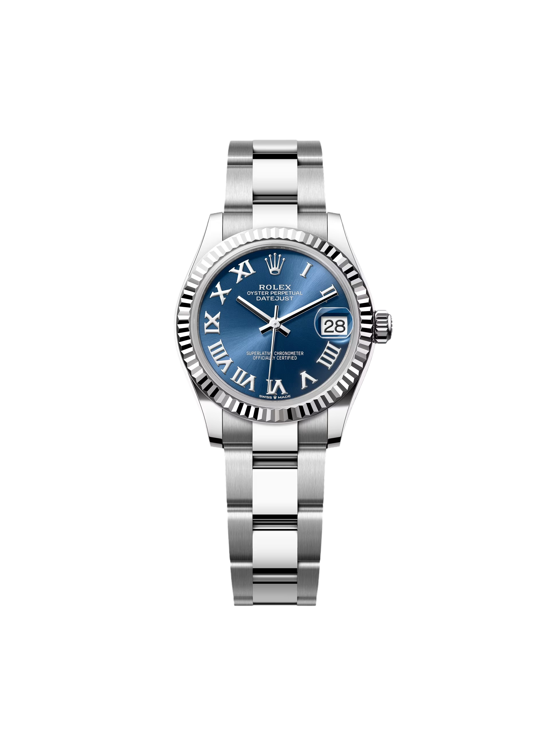 【Free Shipping】【Super Clone】RLX Datejust m278274-0033/0034 Bright Blue Dial 31mm Fluted Bezel Oyster Bracelet
