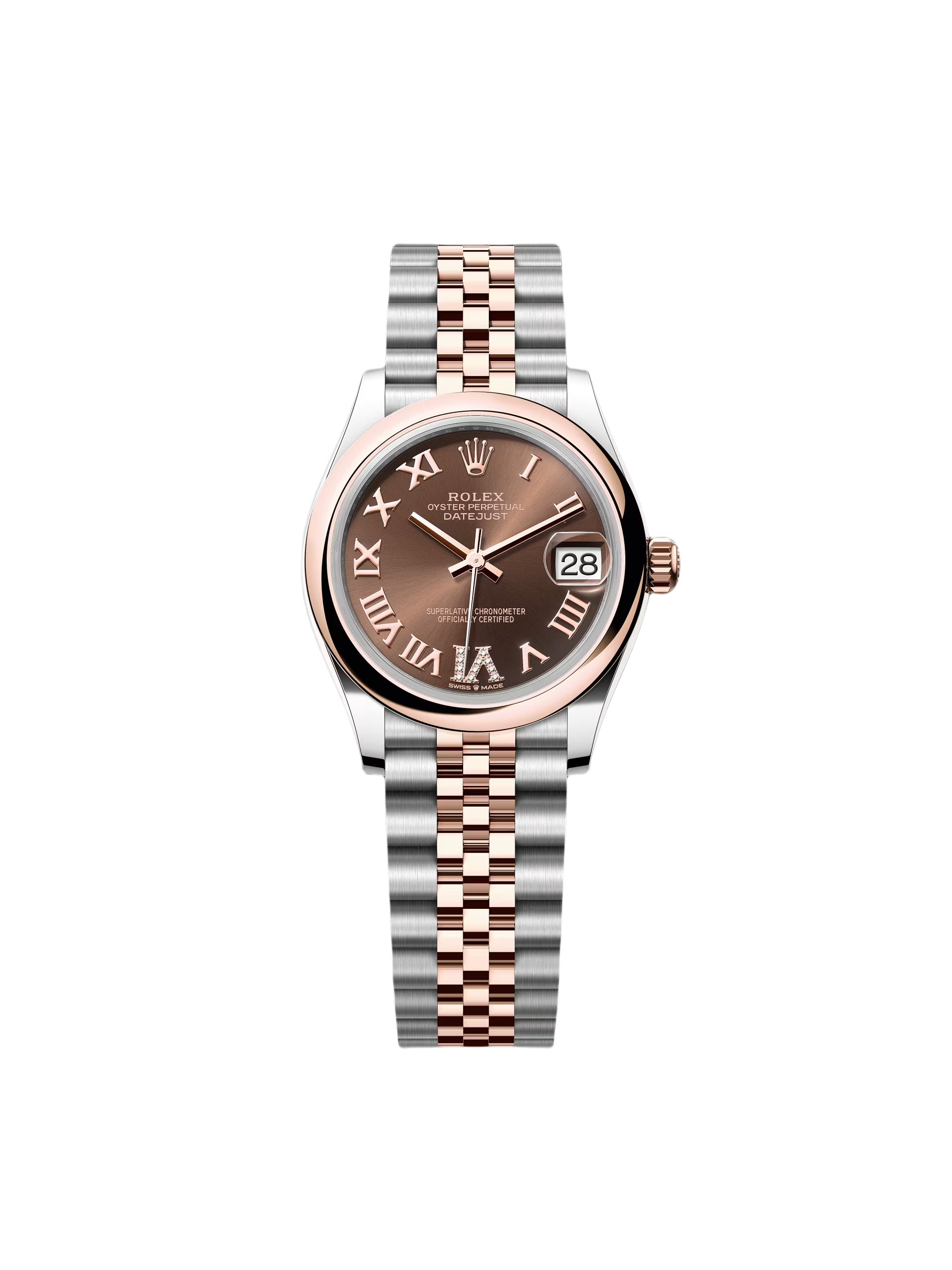 【Free Shipping】【Super Clone】RLX Datejust m278241-0003/0004 Chocolate 31mm Dial Oyster Bracelet Watch