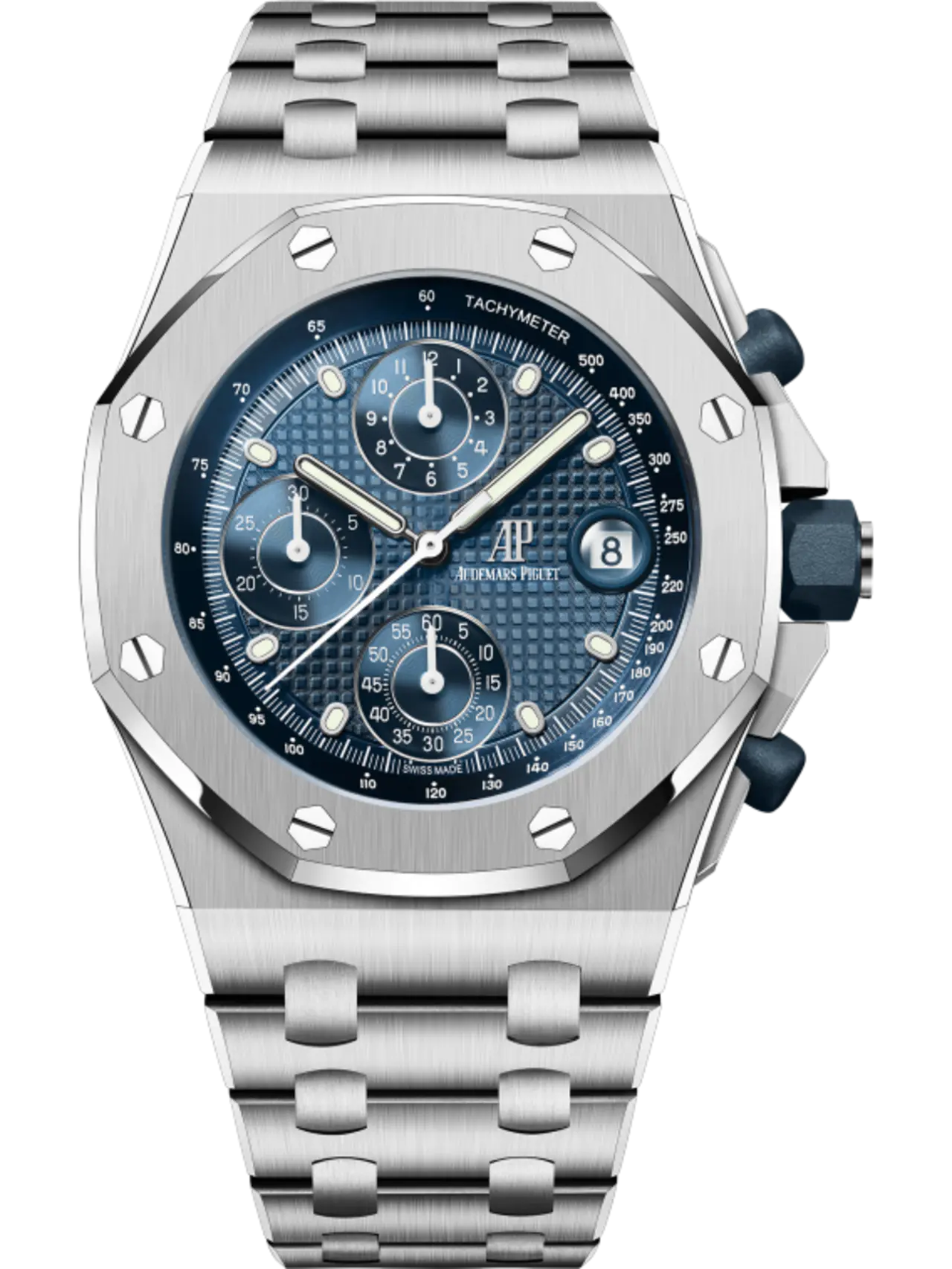 【Free Shipping】【Super Clone】A&P OFFSHORE Blue Dial CHRONOGRAPH 42mm
