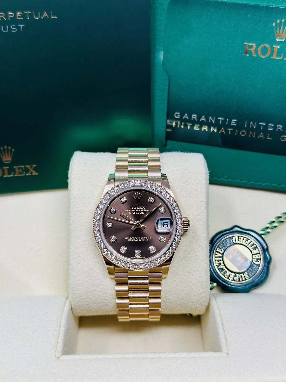 【Free Shipping】【Super Clone】RLX Datejust m278285RBR-0006 Chocolate Dial 31mm