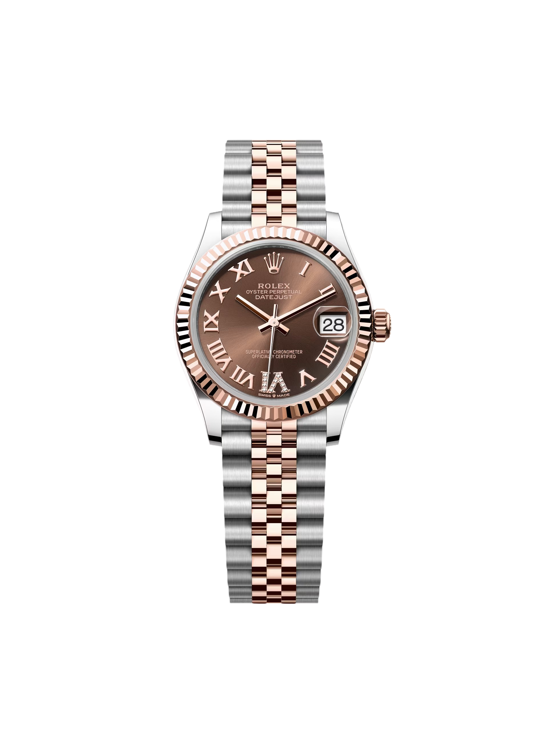 【Free Shipping】【Super Clone】RLX Datejust m278271-0003/0004 Chocolate 31mm Dial Oyster Bracelet Watch