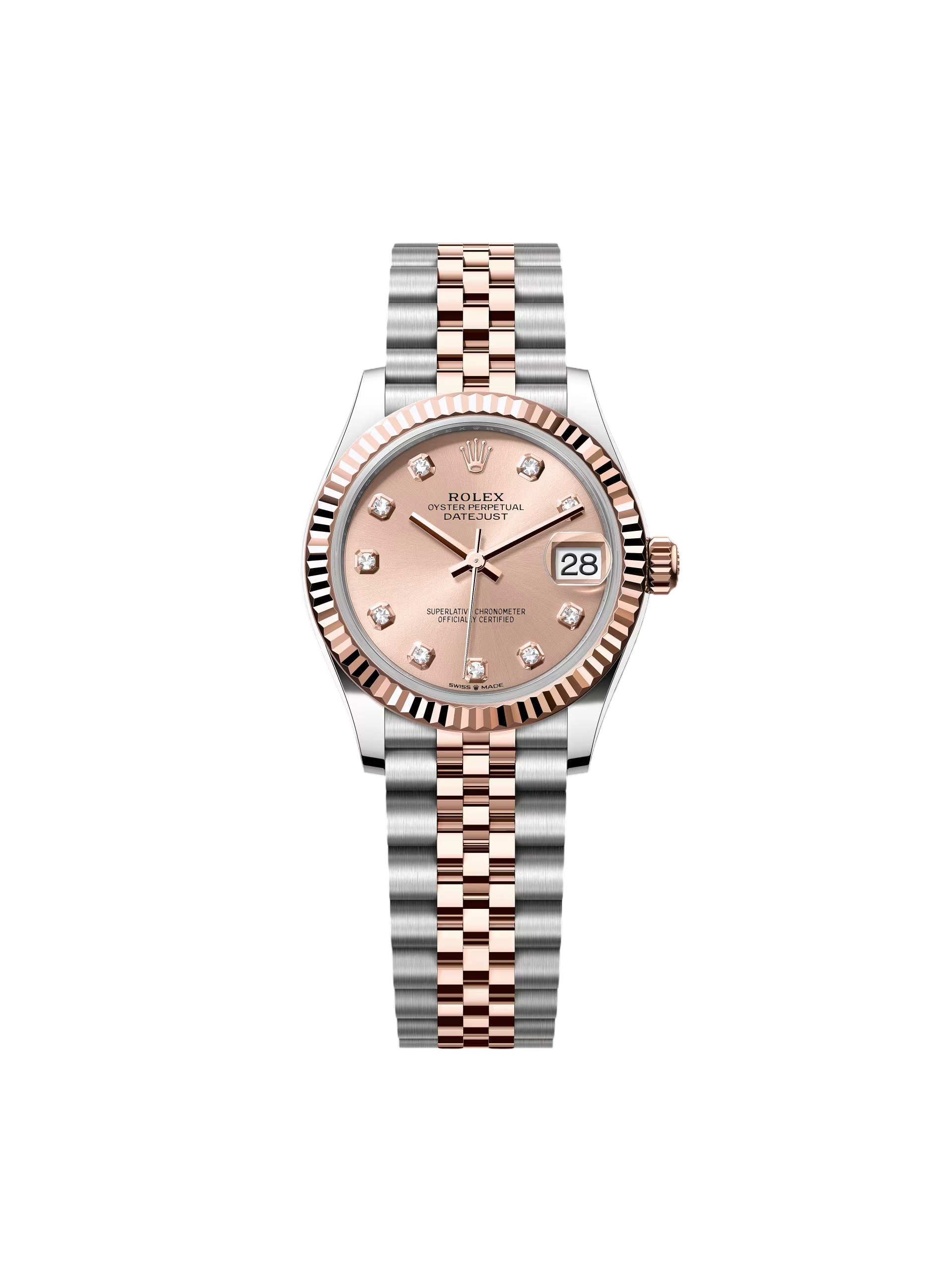 【Free Shipping】【Super Clone】RLX Datejust m278271-0023/0024 Rose 31mm Dial Oyster Bracelet Watch