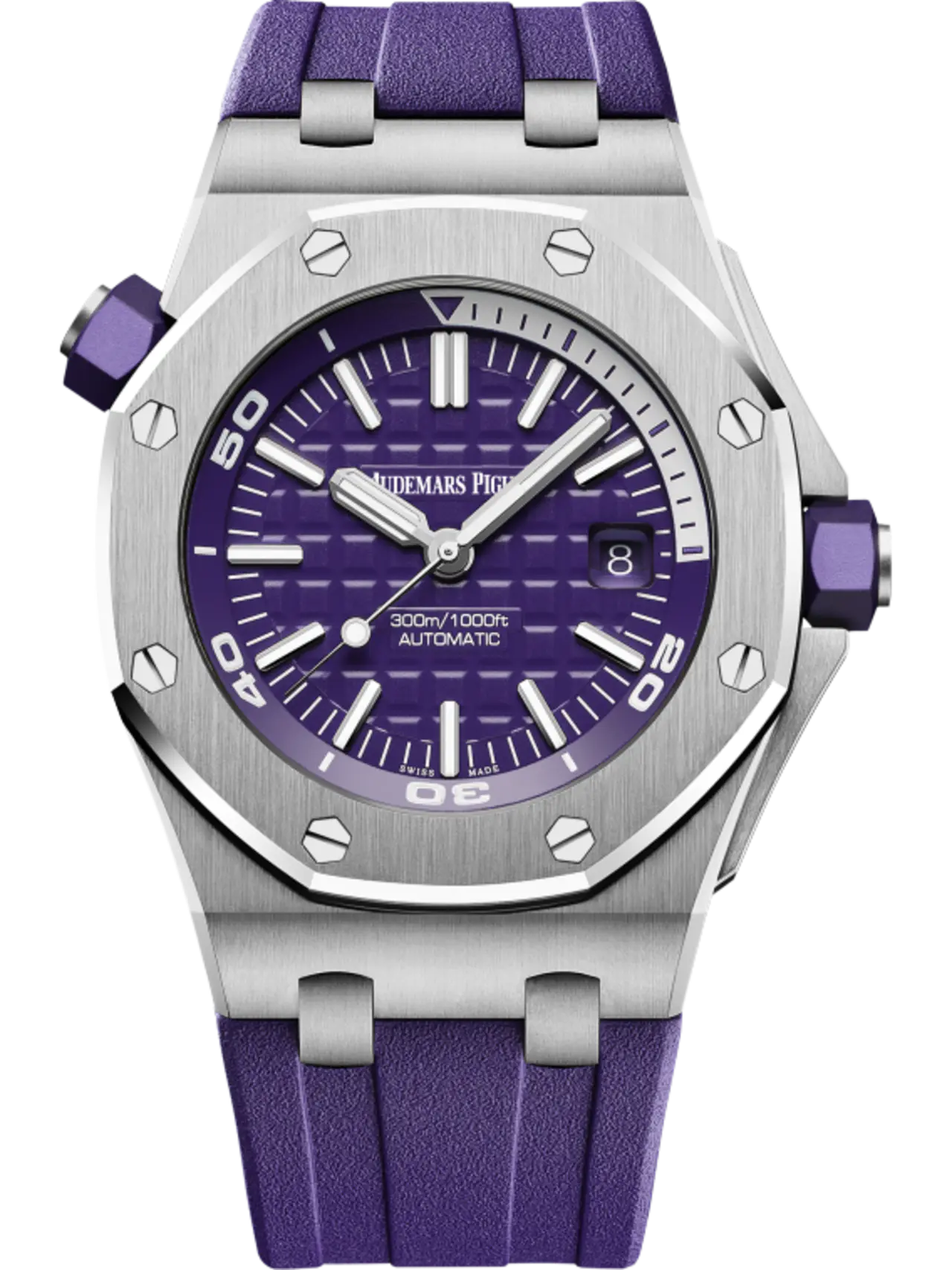 【Free Shipping】【Super Clone】A&P OFFSHORE DIVER Purple Dial 42mm
