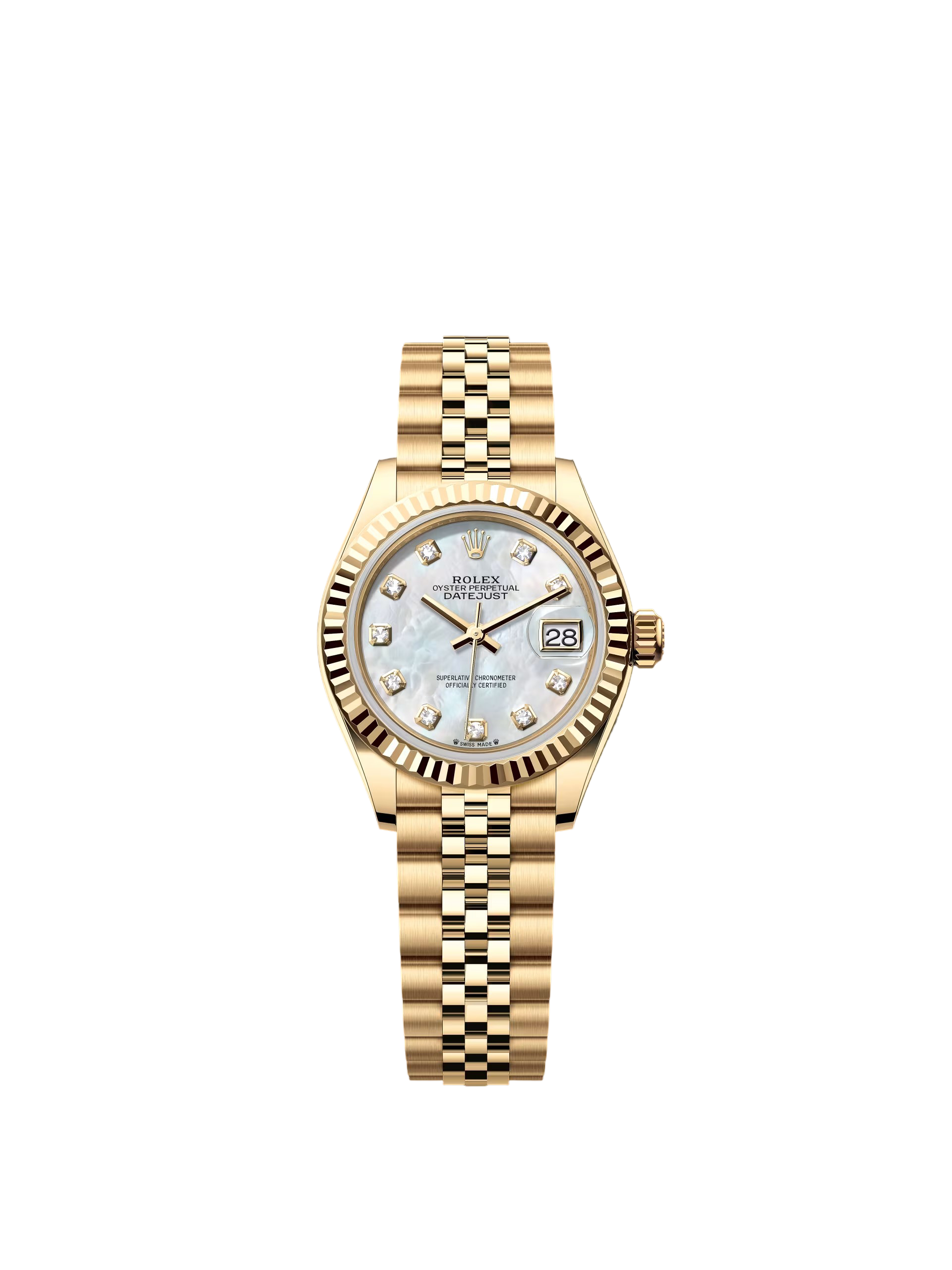【Free Shipping】【Super Clone】RLX Lady-Datejust 28mm 279178 Mother-of-Pearl Diamonds Dial