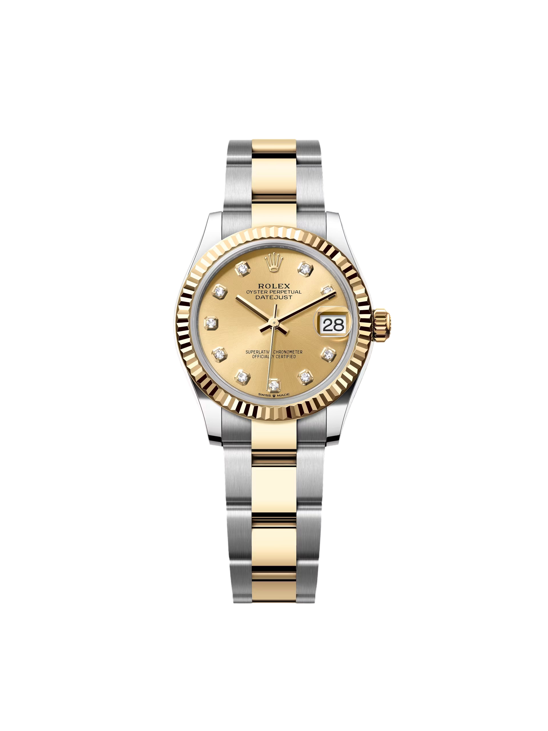 【Free Shipping】【Super Clone】RLX Datejust m278273-0025/0026 31mm Champagne Dial Stainless Steel and Yellow Gold Oyster Watch