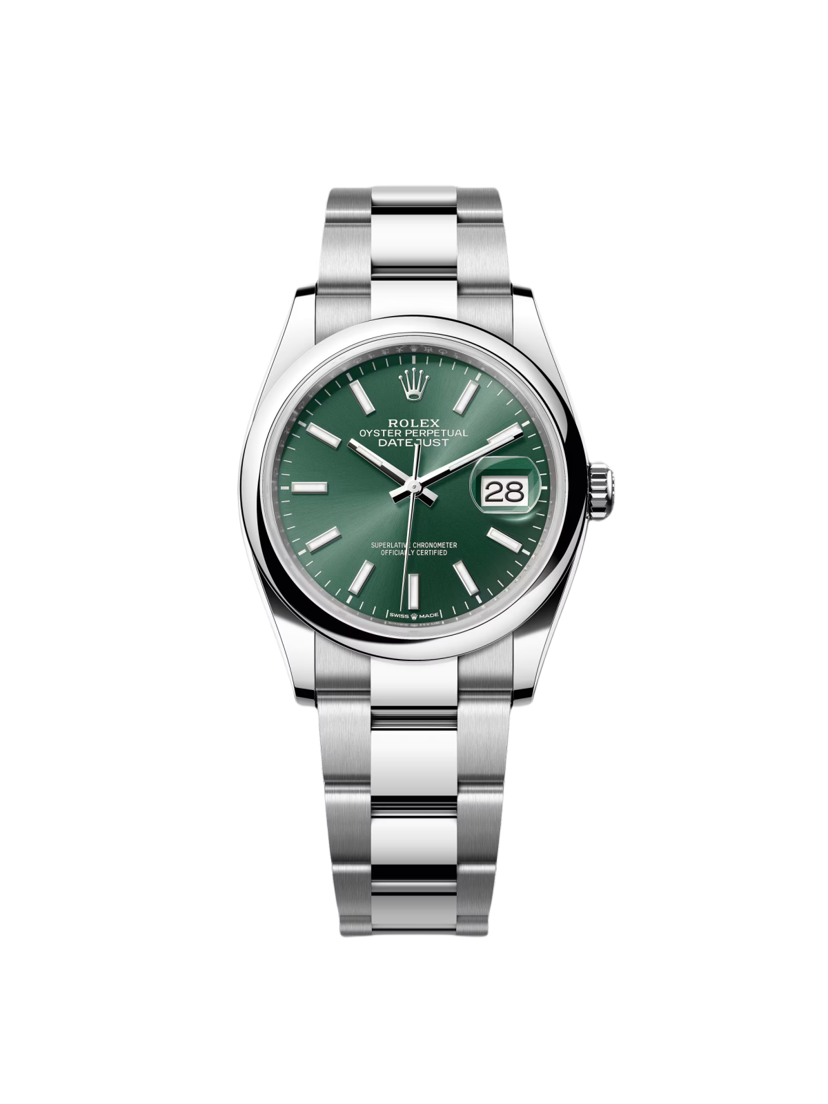 【Free Shipping】【Super Clone】RLX  Datejust 36mm 126200 Mint Green Dial Stainless Steel Oyster Bracelet Watch