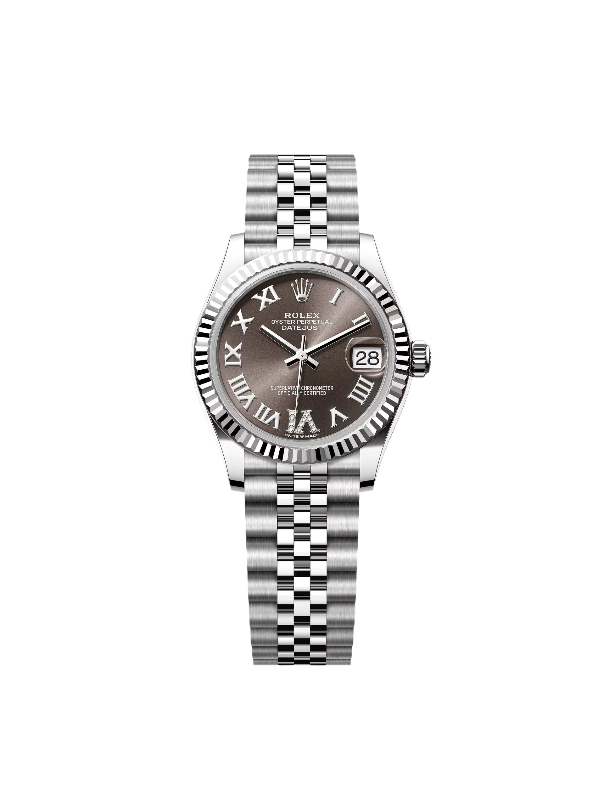 【Free Shipping】【Super Clone】RLX Datejust m278274-0027/0028 Dark Grey 31mm Dial Oyster Watch