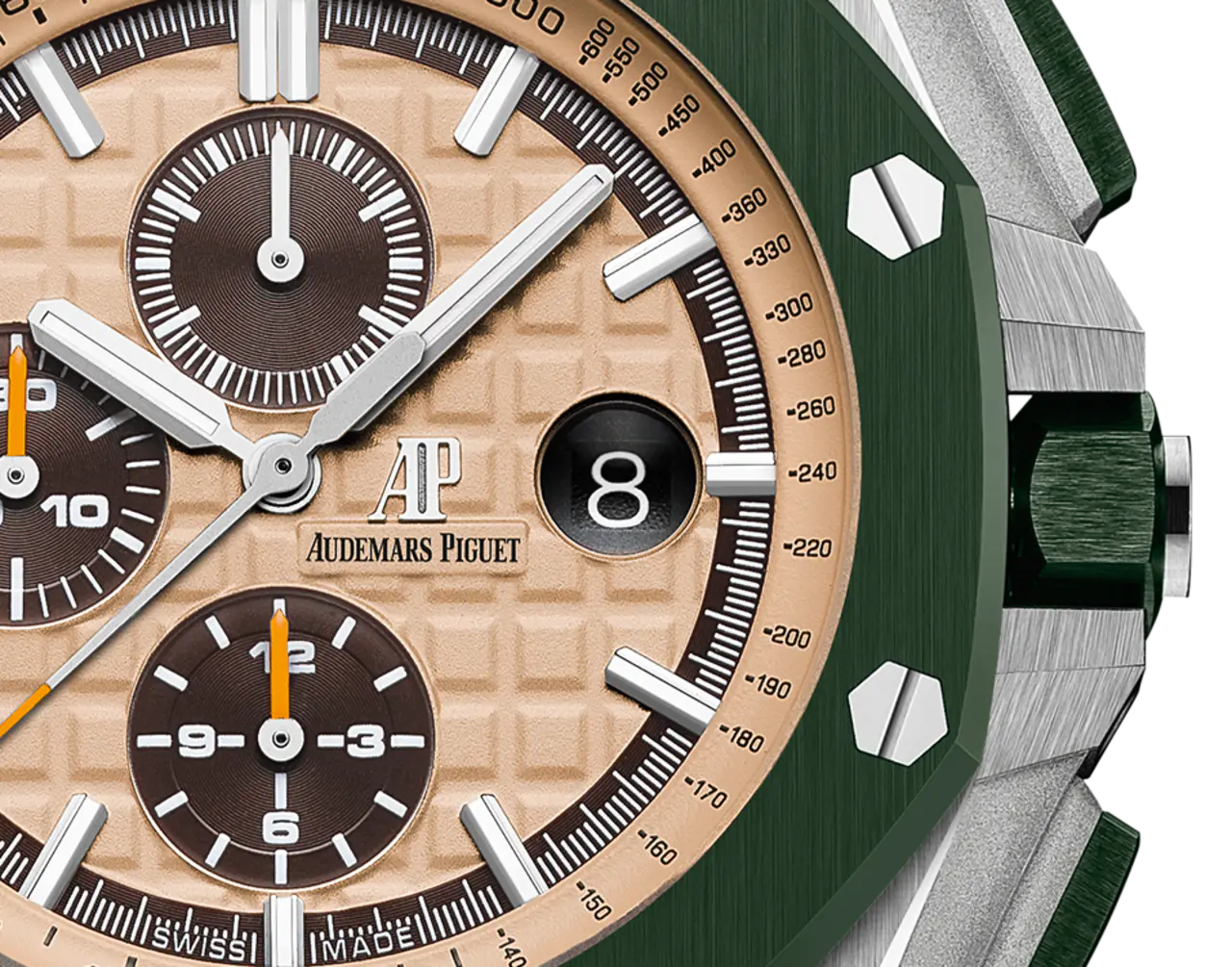 【Free Shipping】【Super Clone】A&P OFFSHORE Beige Camouflage Dial CHRONOGRAPH 44mm