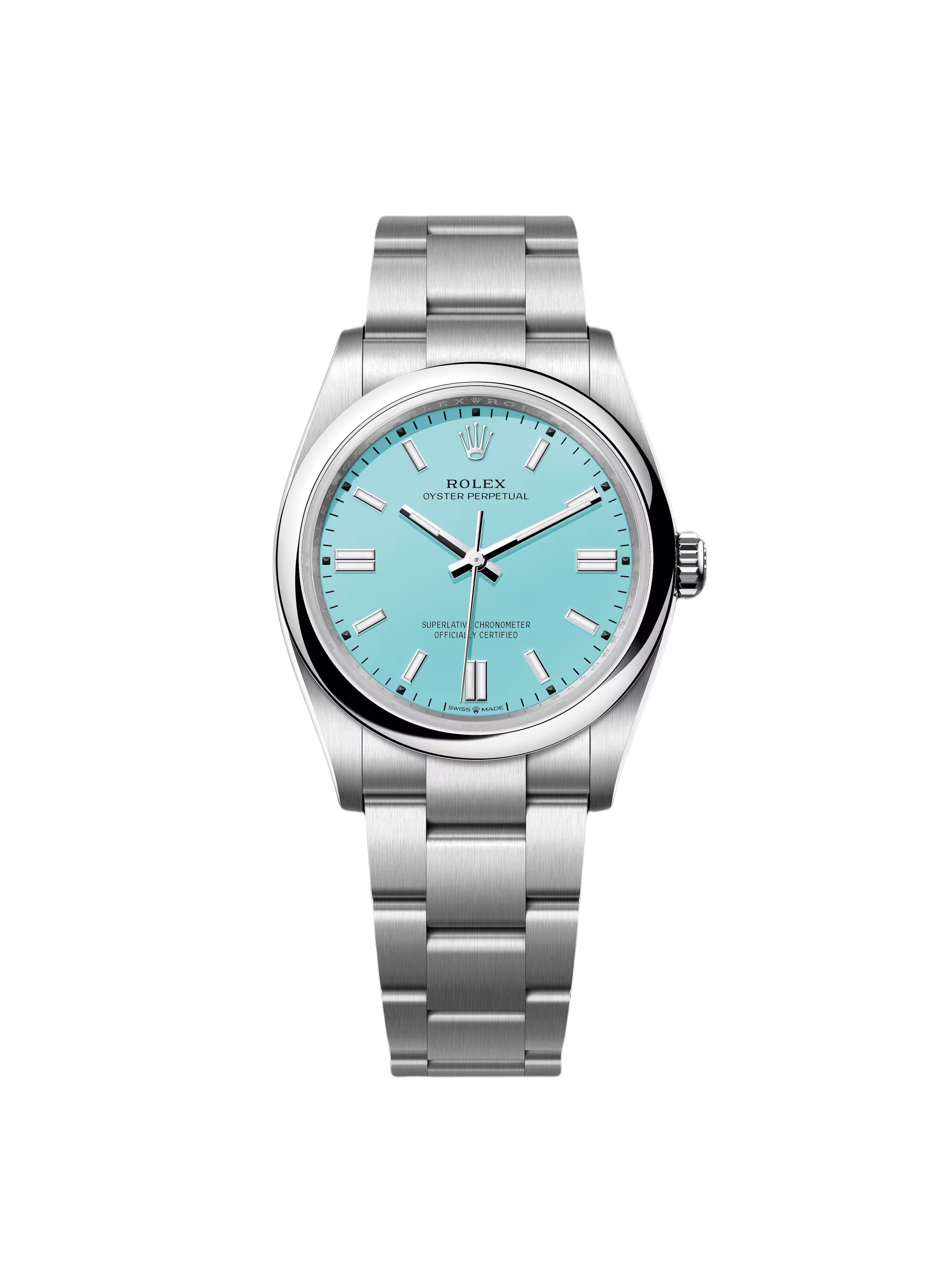 【Free Shipping】【Super Clone】RLX Oyster Perpetual 36mm 126000-0006 Tiffany Blue Turquoise Dial