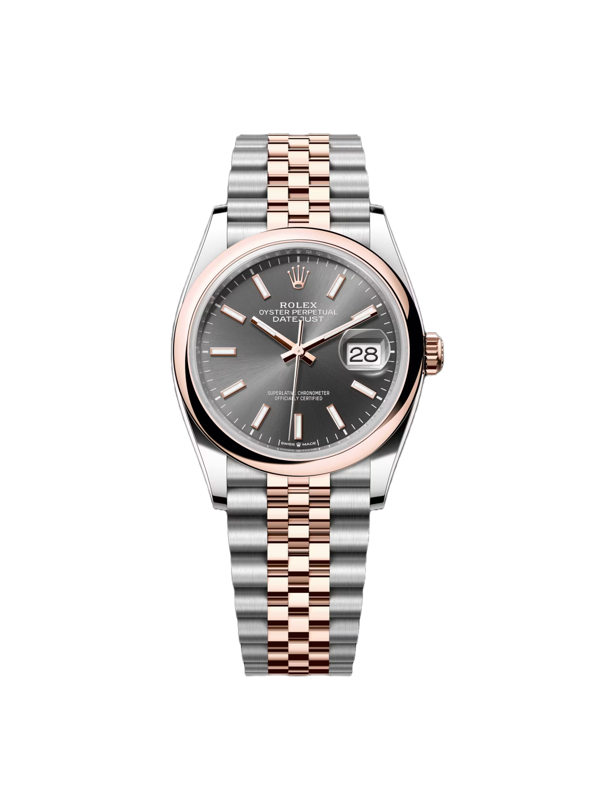 【Free Shipping】【Super Clone】RLX  Datejust 36mm 126201 Slate Dial Oyster Bracelet Watch