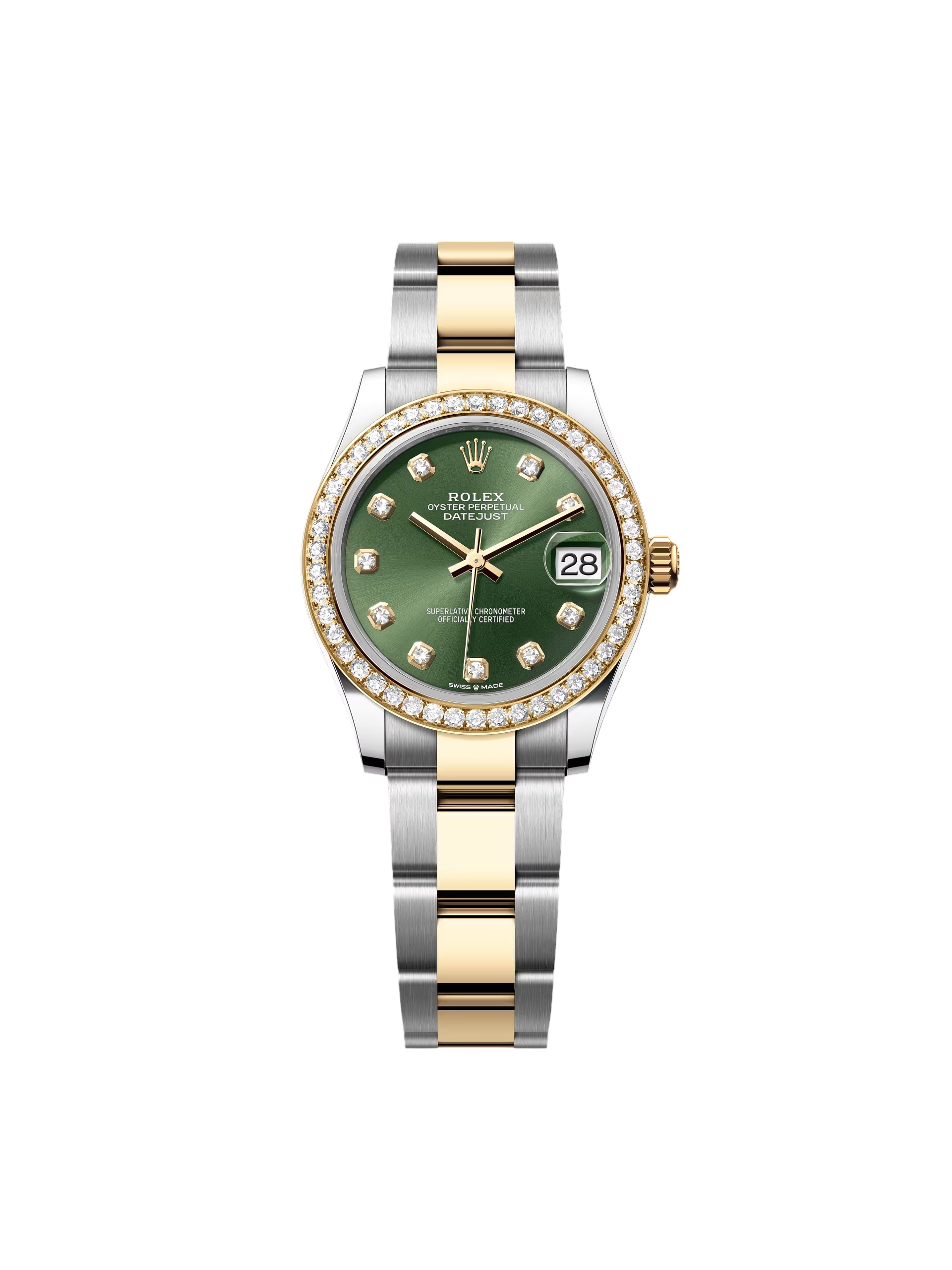 【Free Shipping】【Super Clone】RLX Datejust m278383RBR-0029/0030 31mm Olive Green Dial Oyster Bracelet