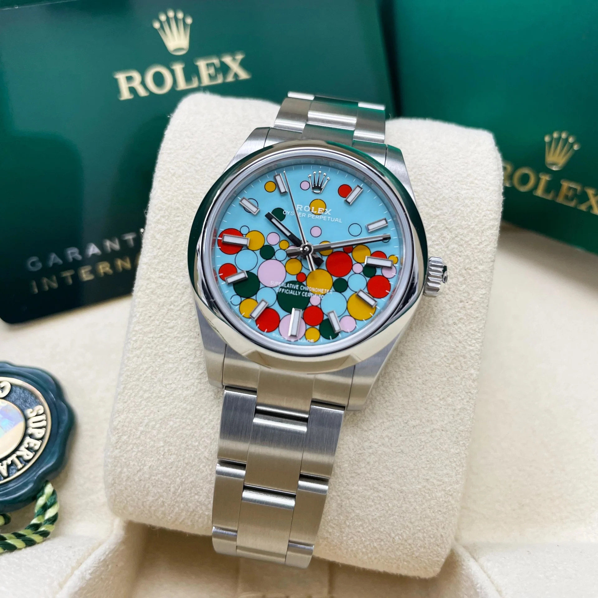 【Free Shipping】【Super Clone】RLX Oyster Perpetual 31mm 277200-0010 Celebration Dial Oyster Bracelet Watch
