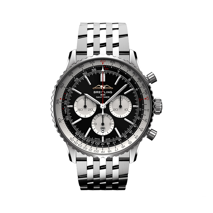 【Free Shipping】【Super Clone】Breitling AB0137211B1A1 Navitimer B01 Black Dial