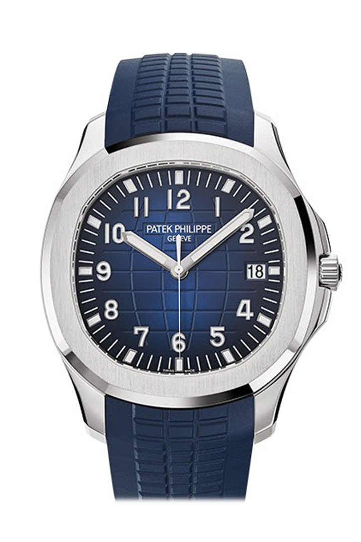 【Free Shipping】【Super Clone】Patek Philippe Aquanaut Blue Dial 18K White Gold Men's Watch 5168G-001