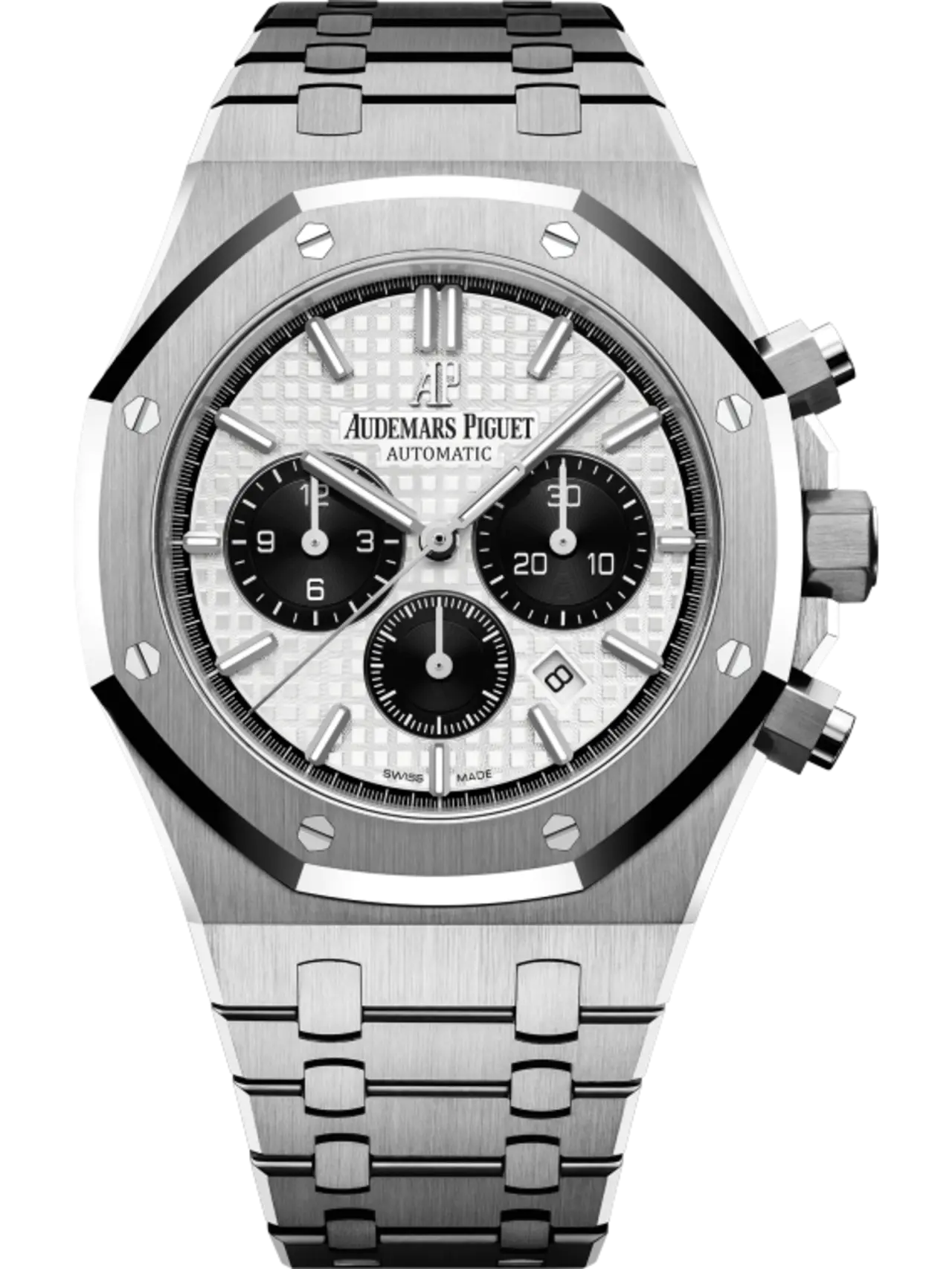 【Free Shipping】【Super Clone】A&P ROYAL OAK PANDA White Dial CHRONOGRAPH 41mm