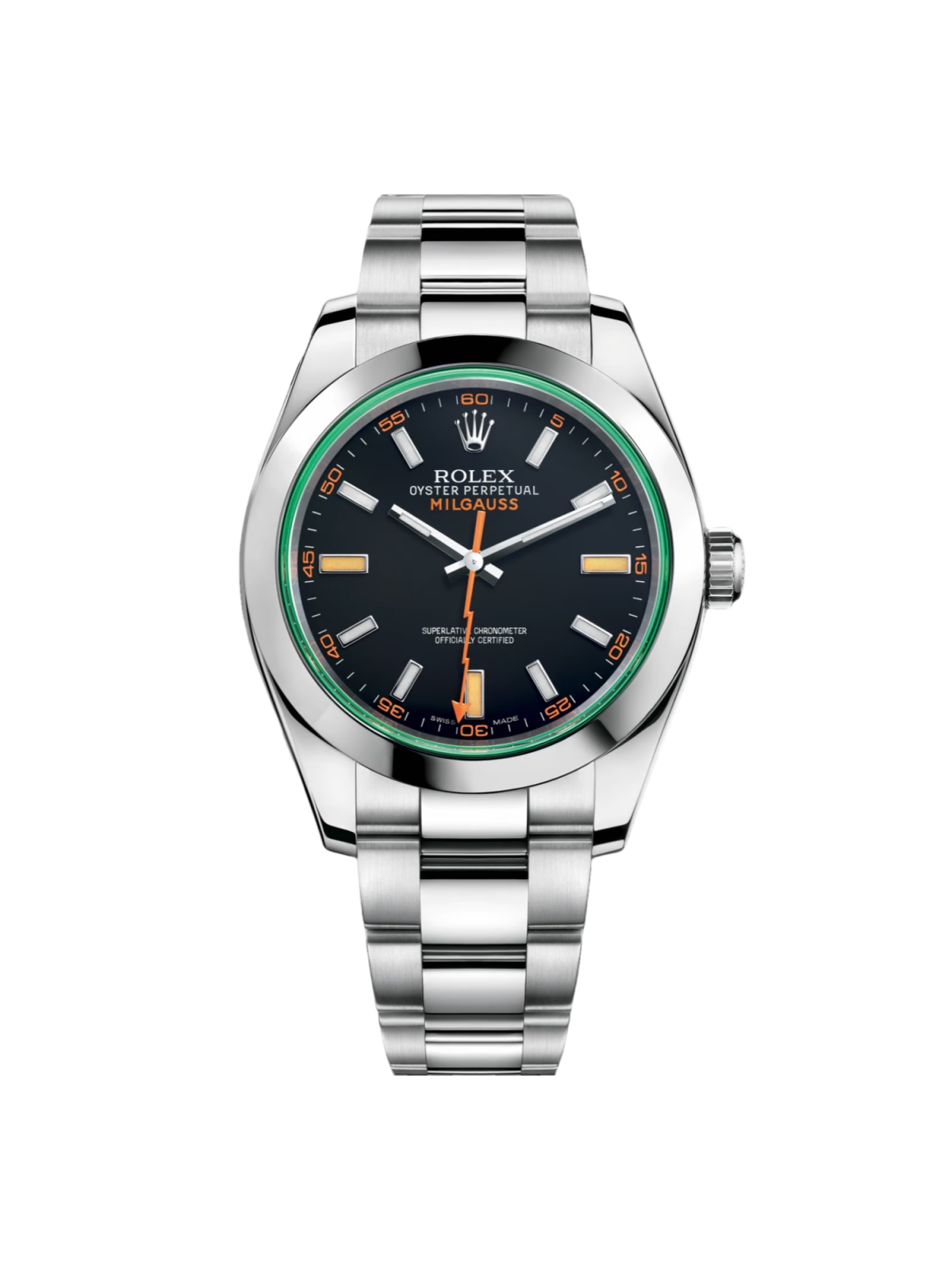 【Free Shipping】【Super Clone】RLX  Milgauss 116400gv Black 40mm Men’s Watch