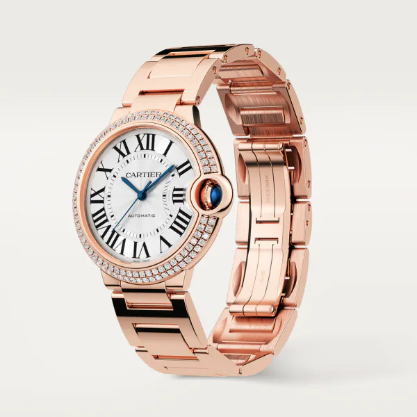 【Free Shipping】【Super Clone】BALLON BLEU Diamond Rose Gold 36mm