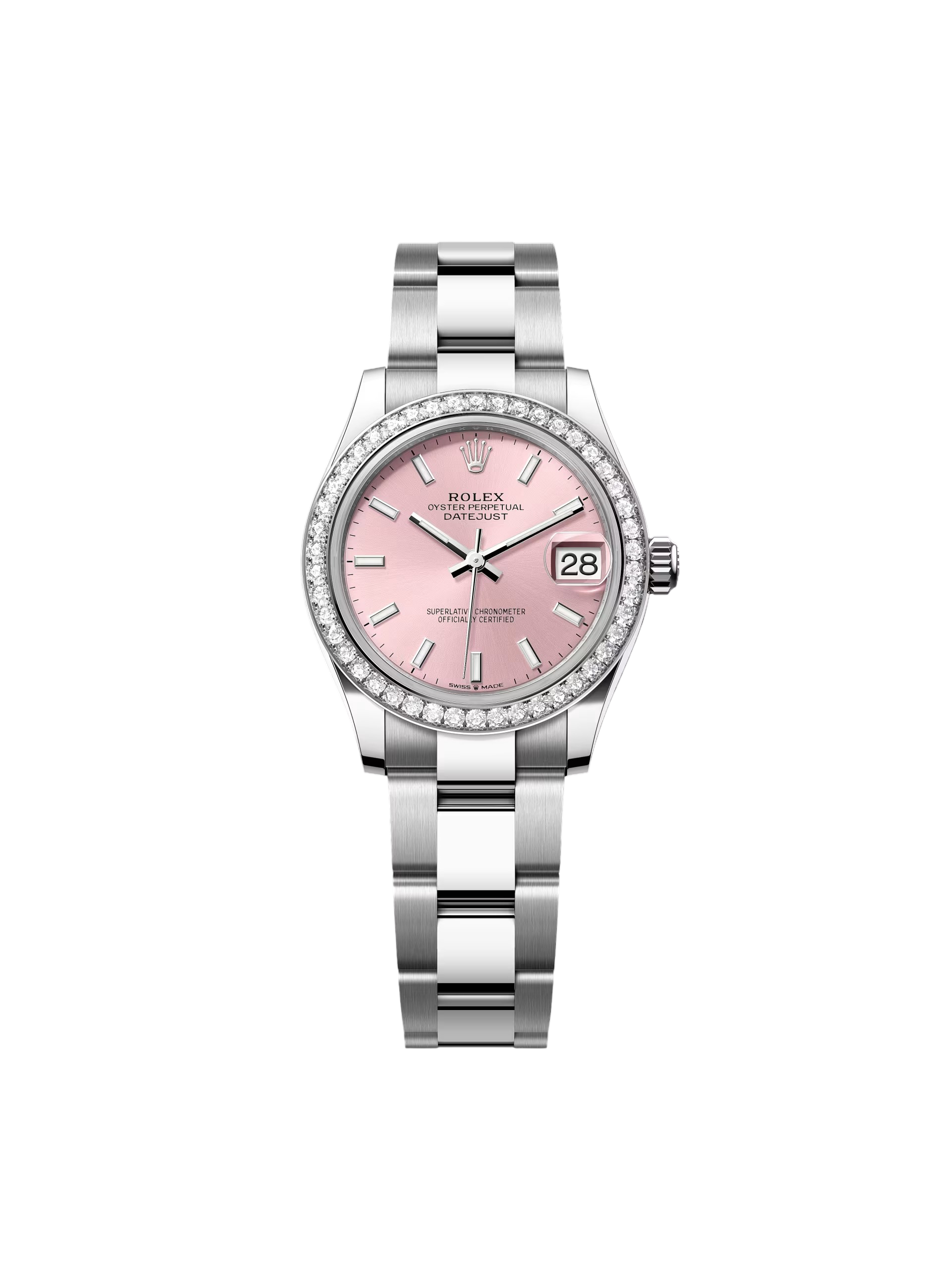 【Free Shipping】【Super Clone】RLX Datejust m278384RBR-0017/0018 Pink 31mm Dial Oyster Watch