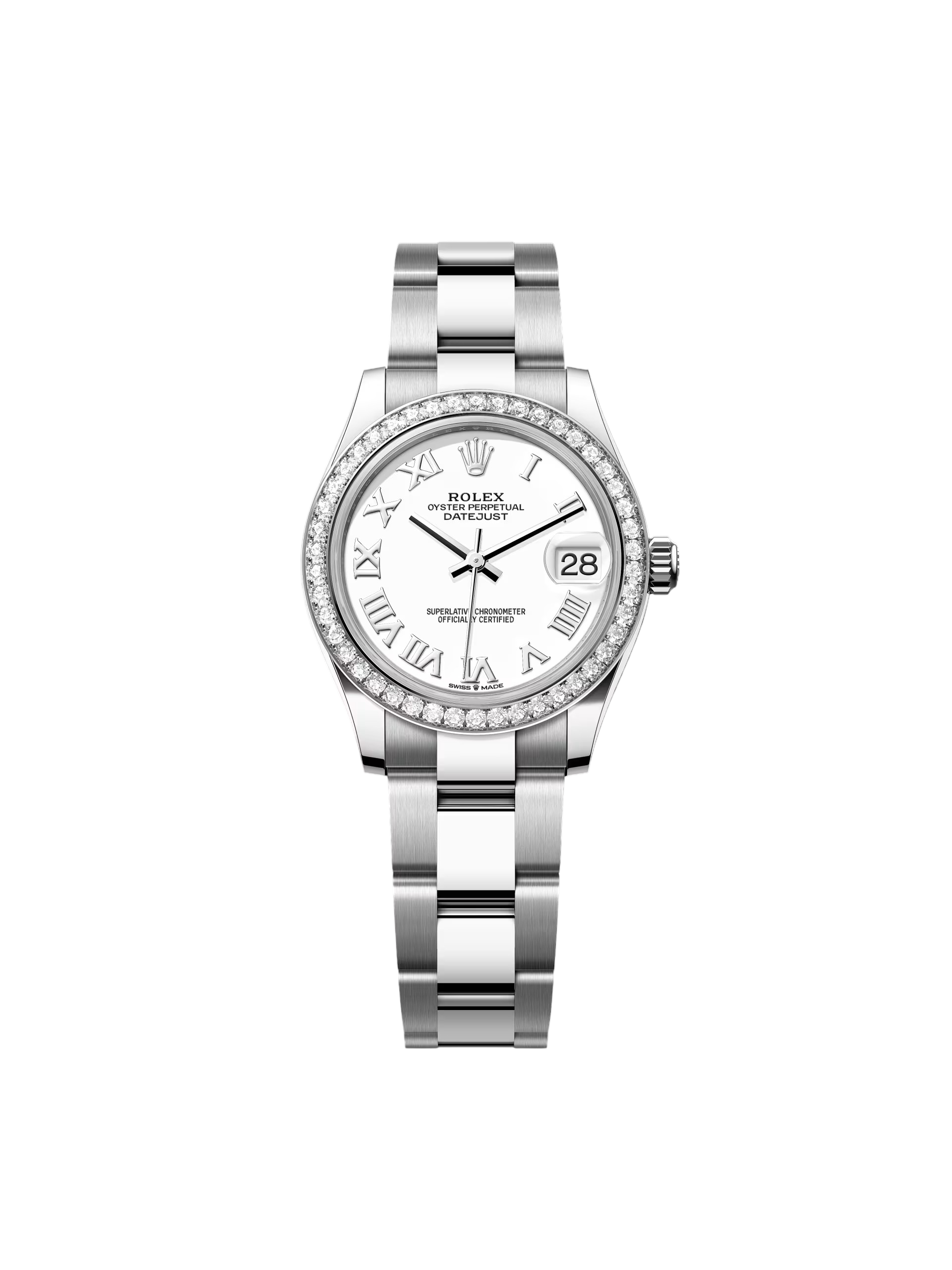 【Free Shipping】【Super Clone】RLX Datejust m278384RBR-0013/0014 White 31mm Dial Oyster Watch