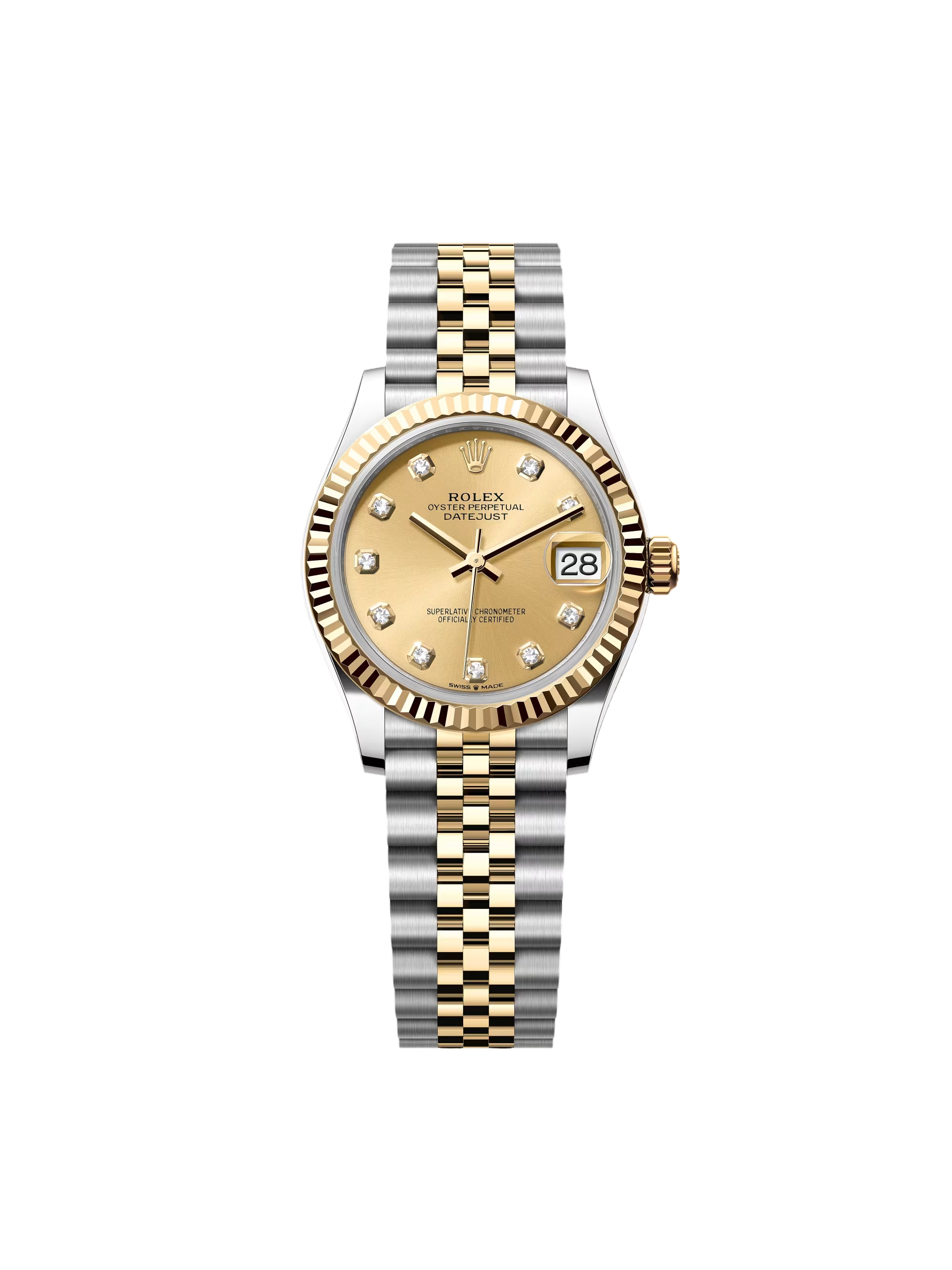 【Free Shipping】【Super Clone】RLX Datejust m278273-0025/0026 31mm Champagne Dial Stainless Steel and Yellow Gold Oyster Watch