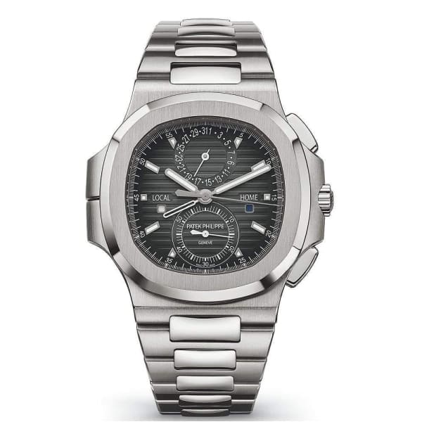 【Free Shipping】【Super Clone】Patek Philippe Nautilus Travel Time Chronograph Stainless Steel Automatic Men's Watch 5990-1A-001