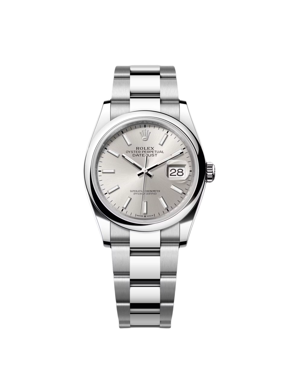 【Free Shipping】【Super Clone】RLX  Datejust 36mm 126200 Oyster Perpetual Silver Dial Jubilee Stainless Steel