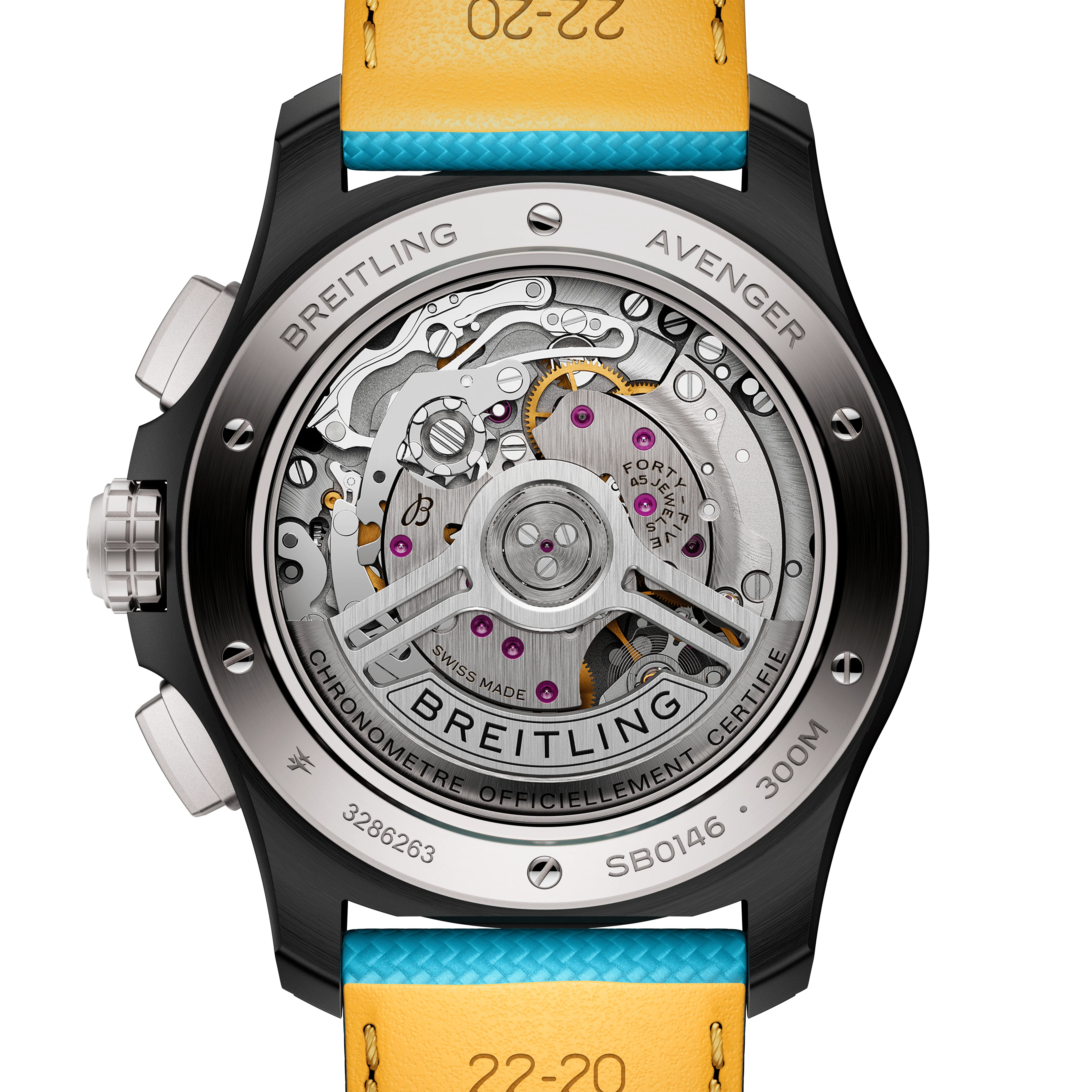 【Free Shipping】【Super Clone】Avenger B01 Chronograph 42 Night Mission SB0146101L1X1