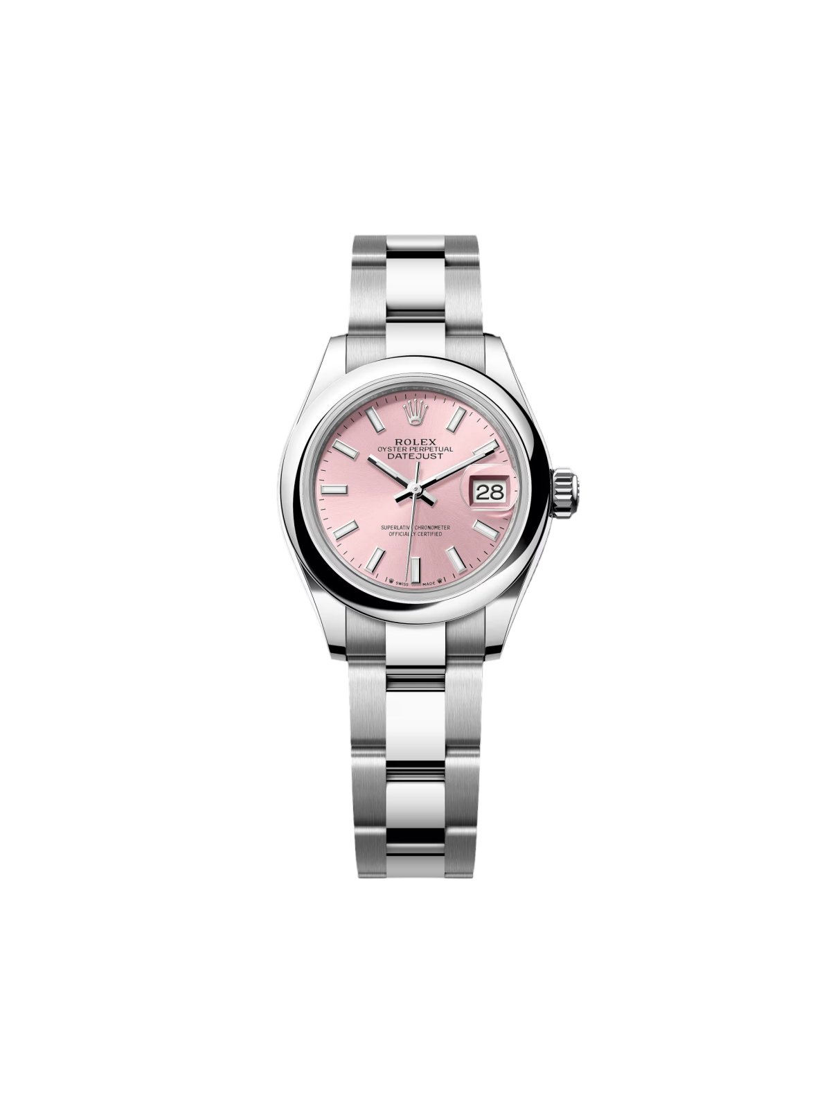 【Free Shipping】【Super Clone】RLX Lady-Datejust 28mm  279160 Oyster Perpetual Pink Dial Oyster Bracelet