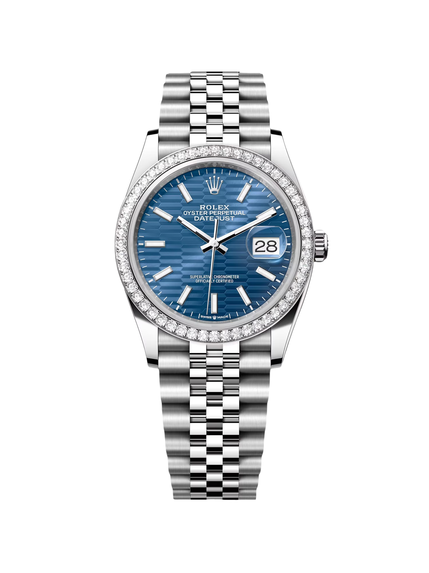 【Free Shipping】【Super Clone】RLX  Datejust 36mm 126284 Blue Dial Jubilee Bracelet
