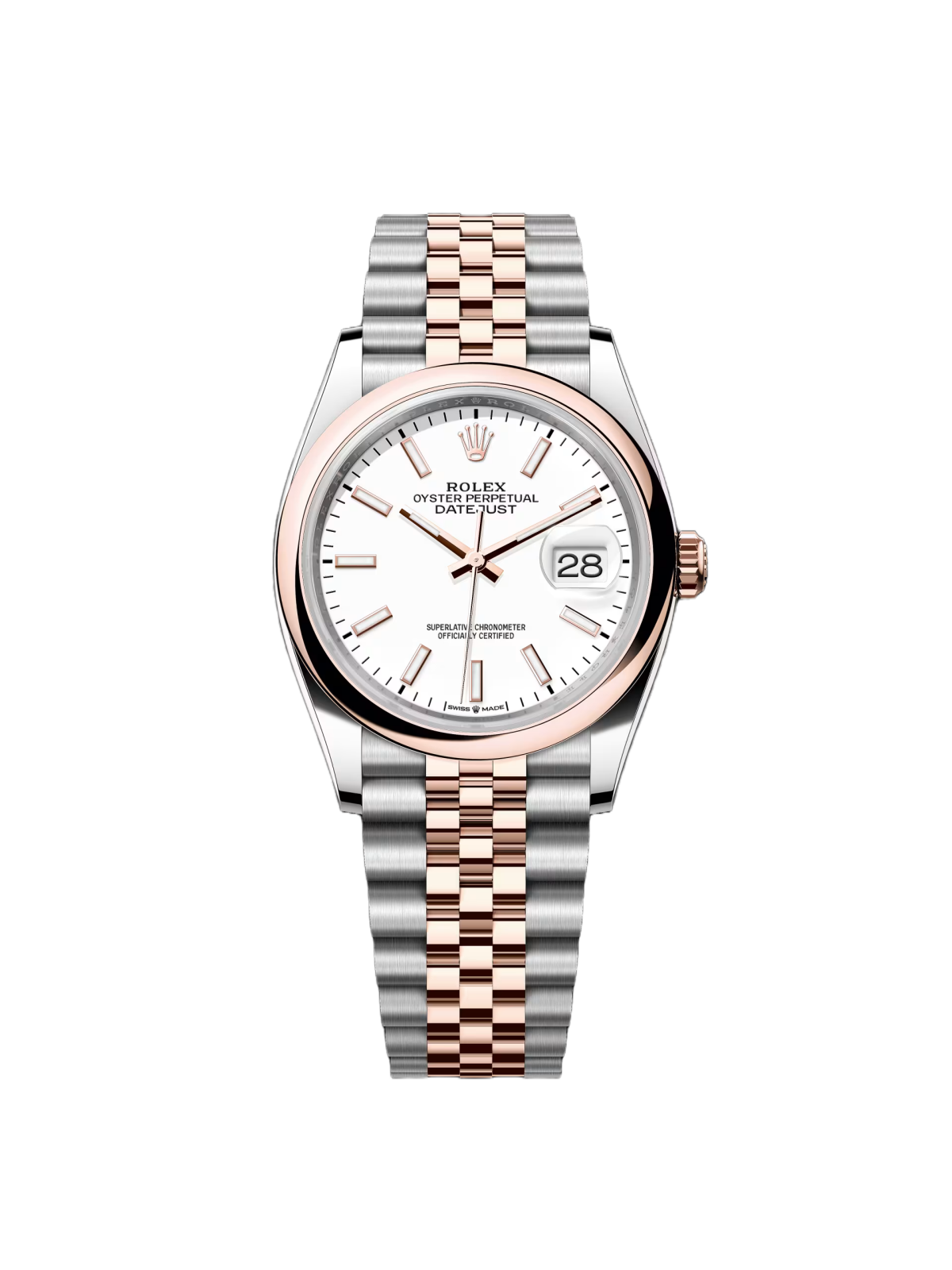 【Free Shipping】【Super Clone】RLX  Datejust 36mm 126201 White Dial Jubilee Bracelet Watch