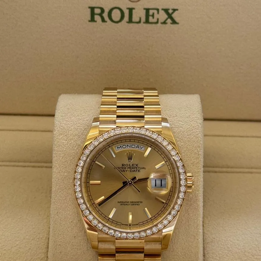 【Free Shipping】【Super Clone】RLX  Day-Date M128348RBR-0026 36mm