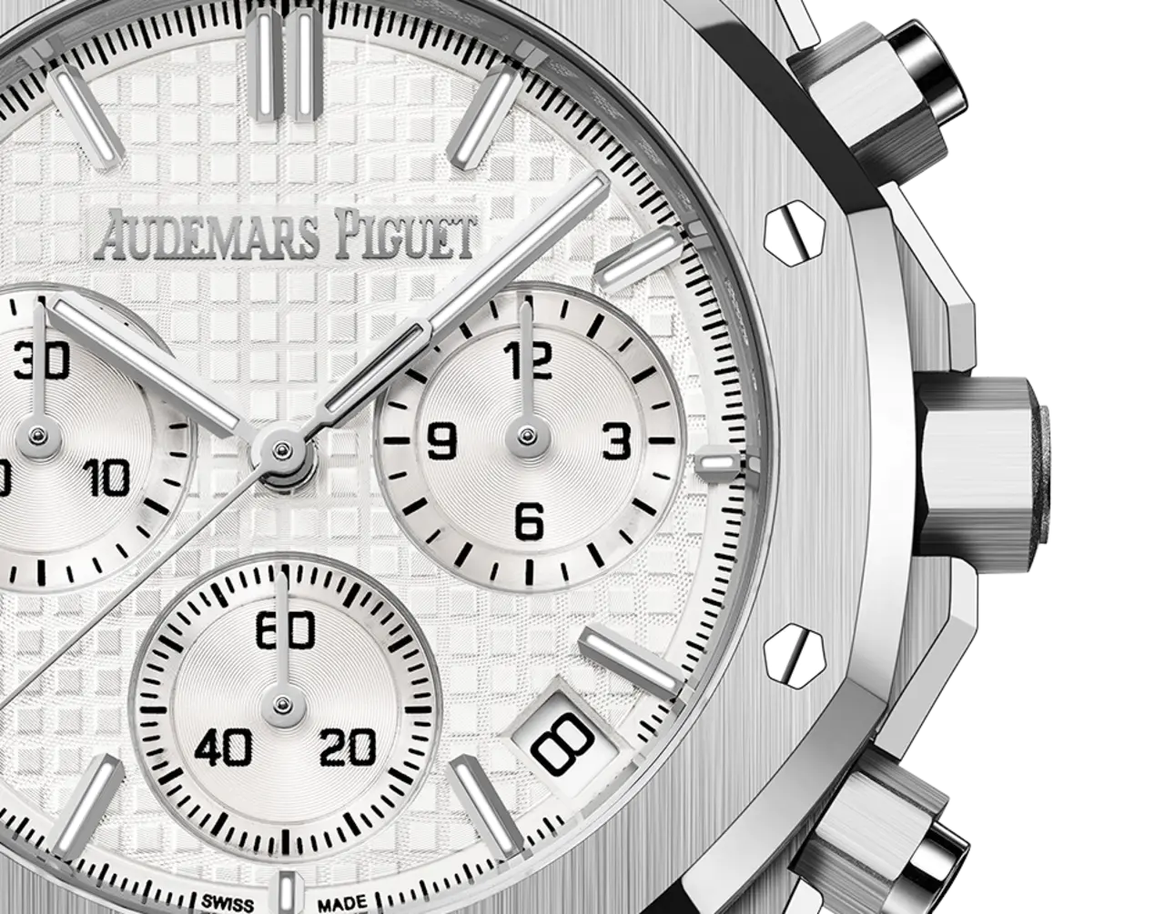 【Free Shipping】【Super Clone】A&P ROYAL OAK Silver-Toned Dial CHRONOGRAPH 41mm